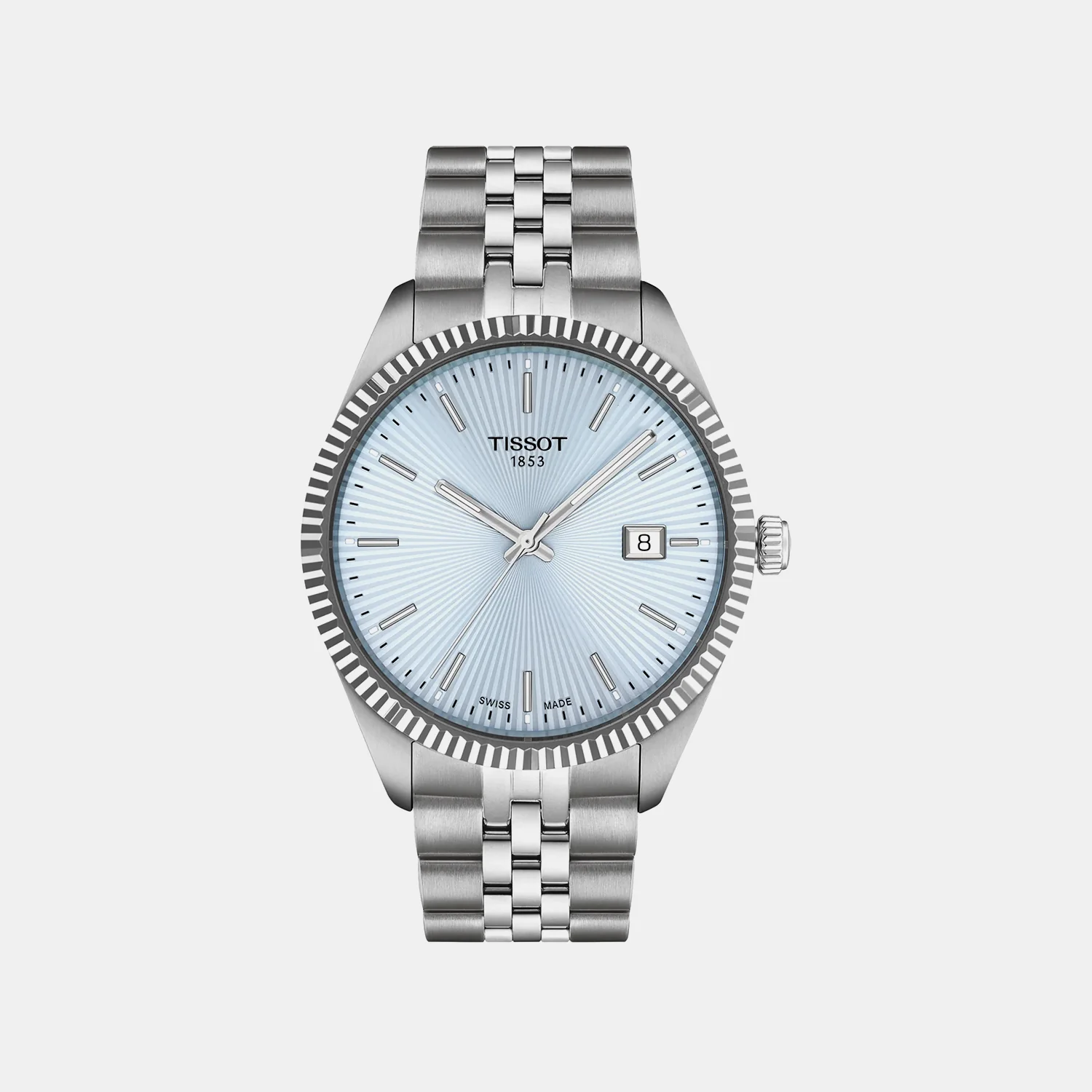 Ballade Men Quartz Blue Dial Analog Stainless Steel Watch T1564101135100