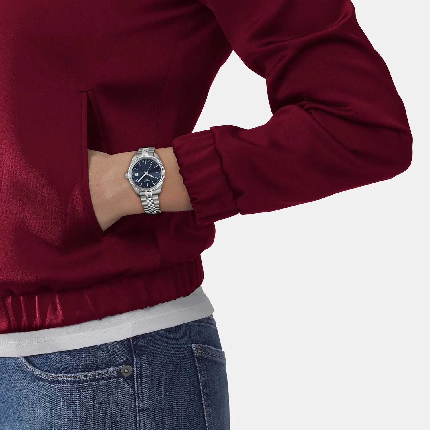 Ballade Women Quartz Blue Dial Analog Stainless Steel Watch T1562101104100 - Image 5