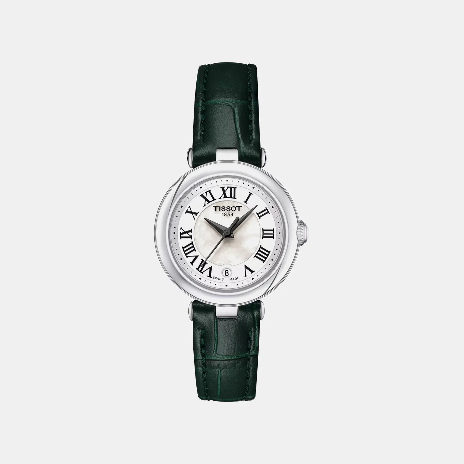 Bellissima Women Quartz White Mother Of Pearl Dial Analog Leather Watch T1260101611302