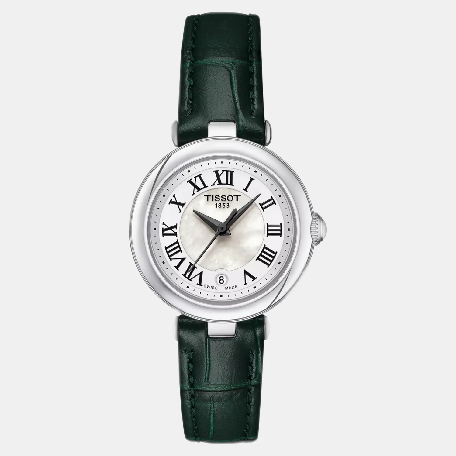 Bellissima Women Quartz White Mother Of Pearl Dial Analog Leather Watch T1260101611302 - Image 2
