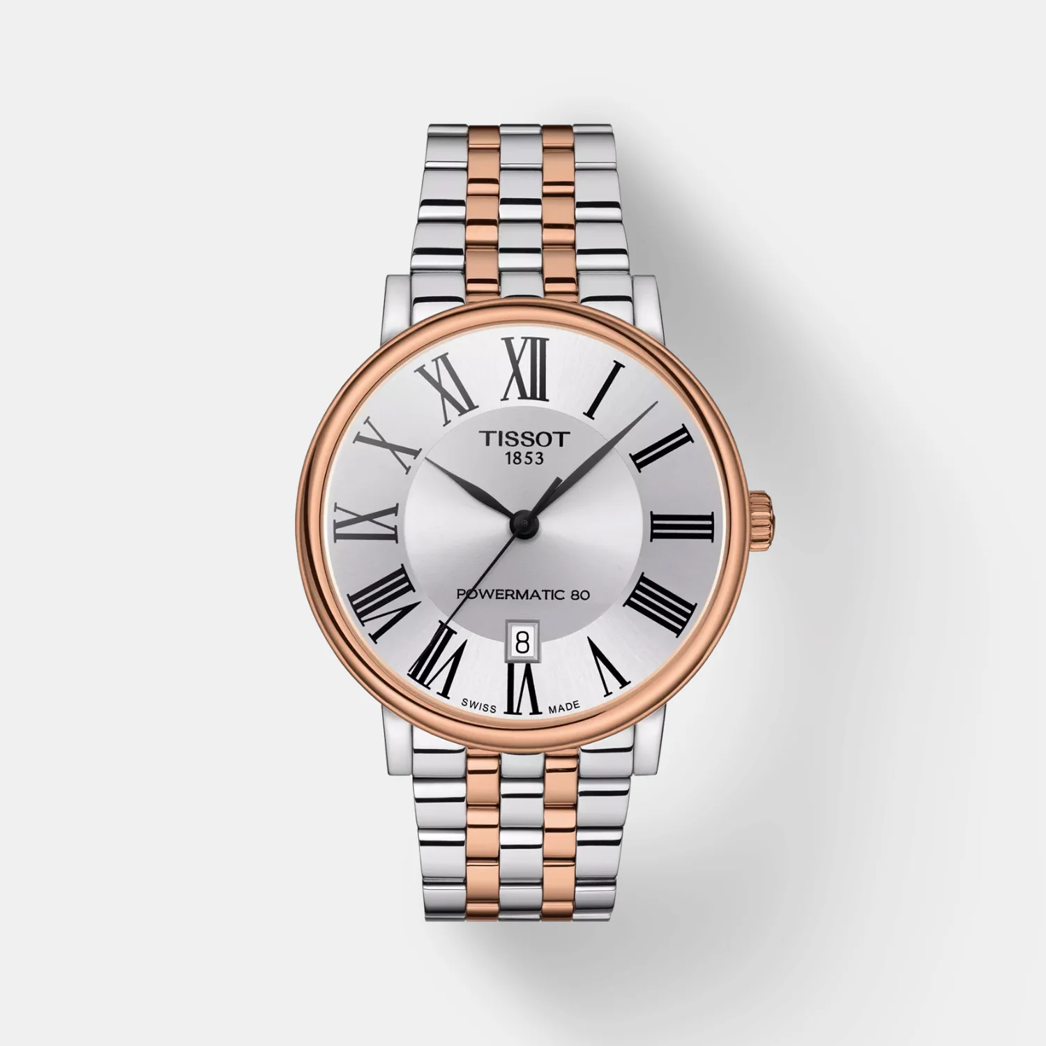 Carson Premium Men Automatic Silver Dial Analog Stainless Steel Watch T1224072203300 - Image 2