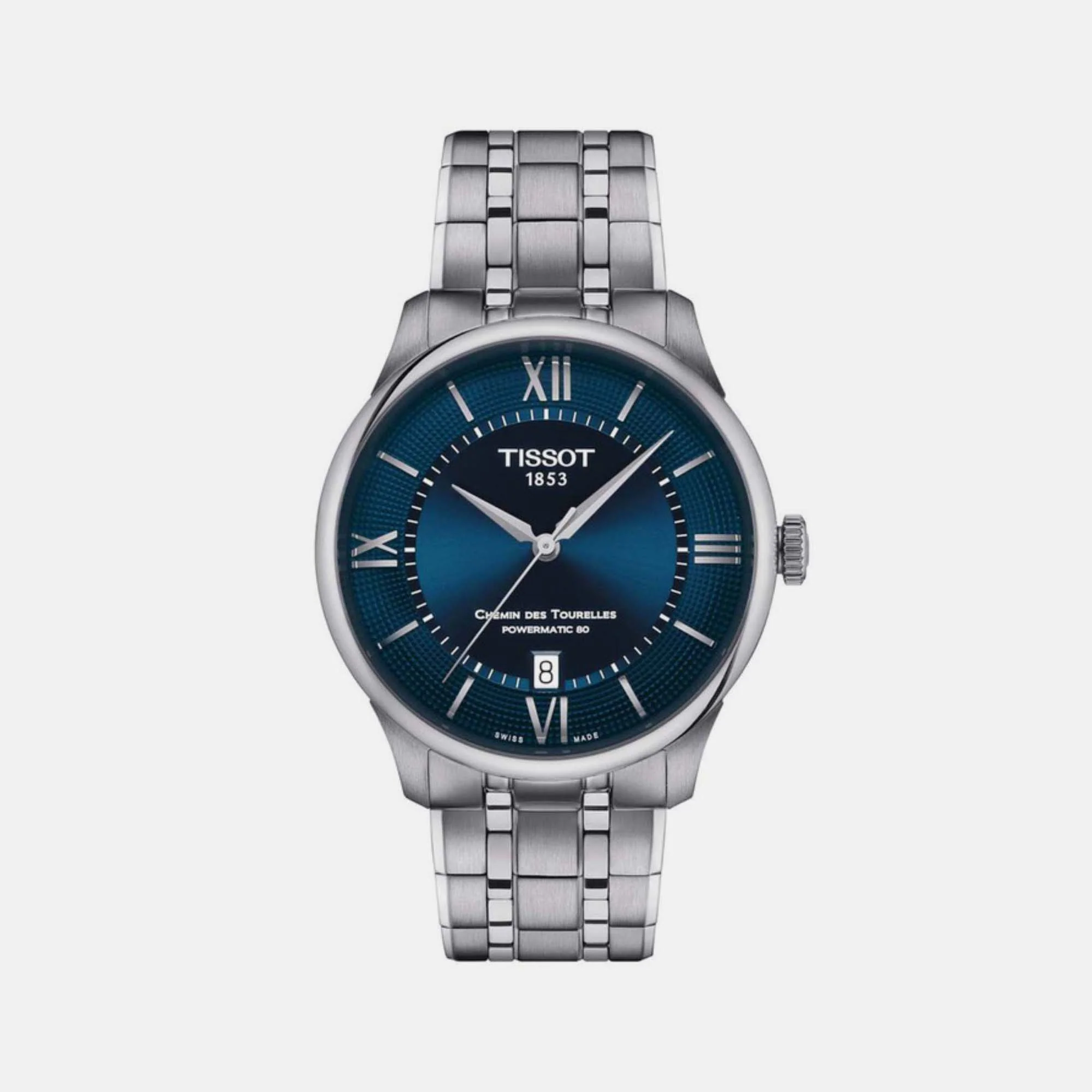 Chemin Des Tourelles Men Automatic Blue Dial Analog Stainless steel Watch T1398071104800 - Image 2