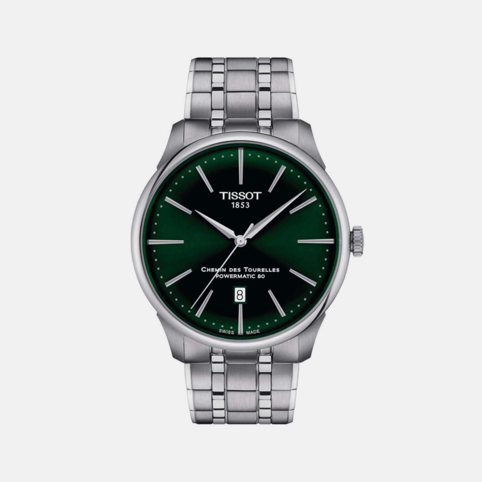 Chemin Des Tourelles Men Automatic Green Dial Analog Stainless steel Watch T1394071109100 - Image 2