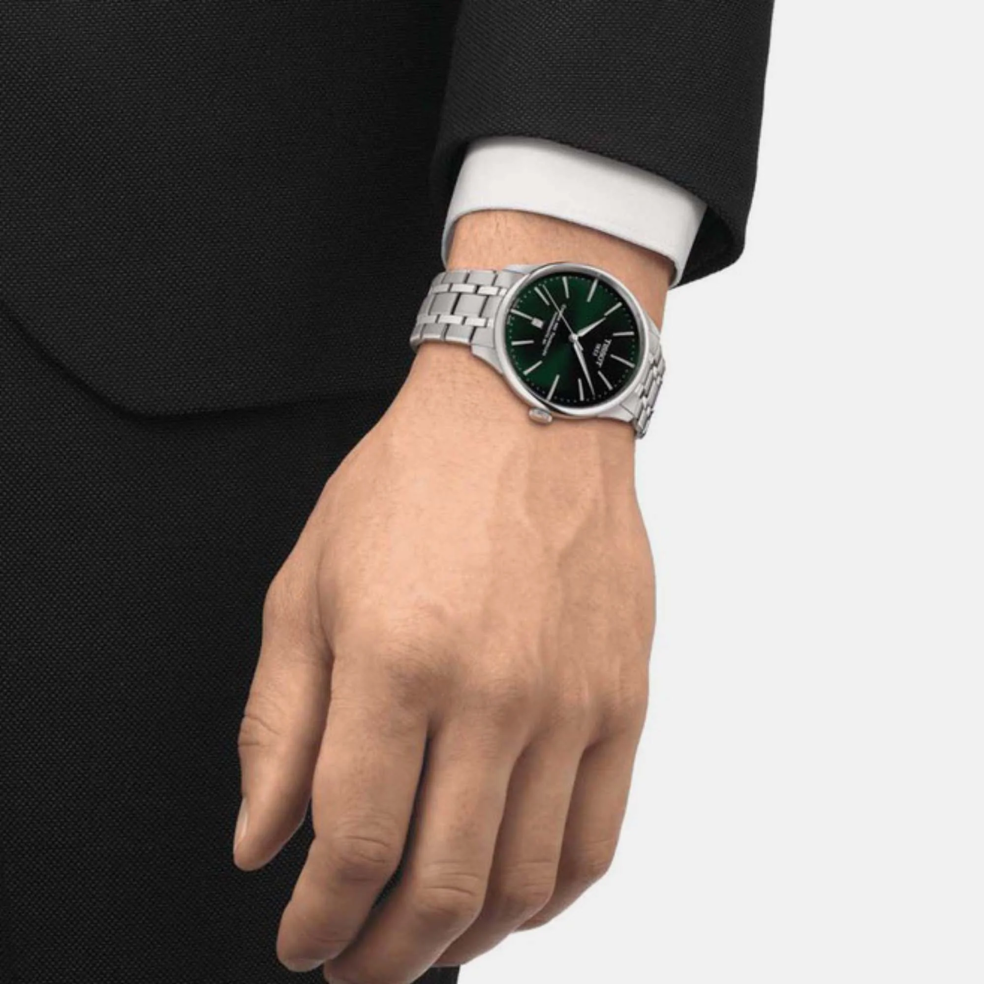 Chemin Des Tourelles Men Automatic Green Dial Analog Stainless steel Watch T1394071109100 - Image 6