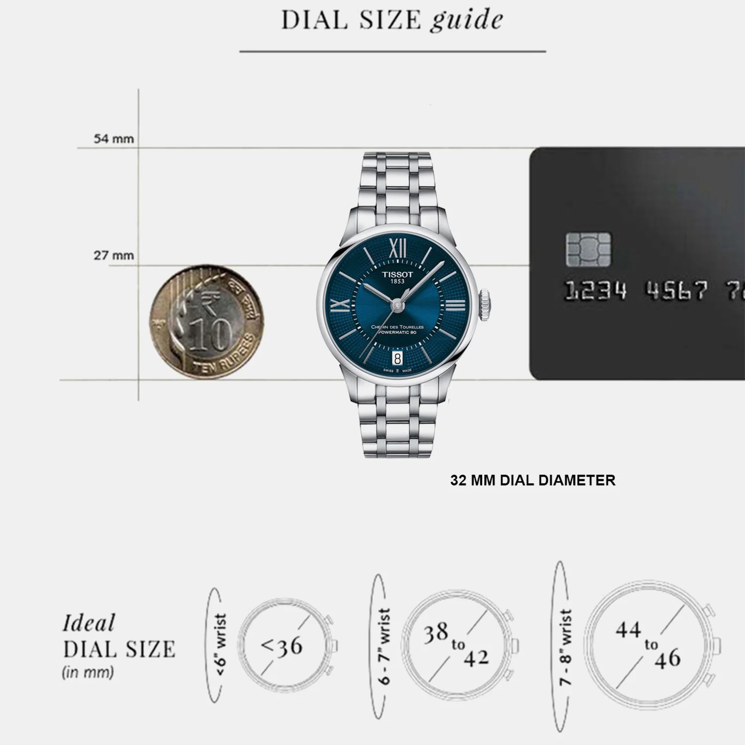 Chemin Des Tourelles Women Automatic Blue Dial Analog Stainless Steel Watch T0992071104800 - Image 6