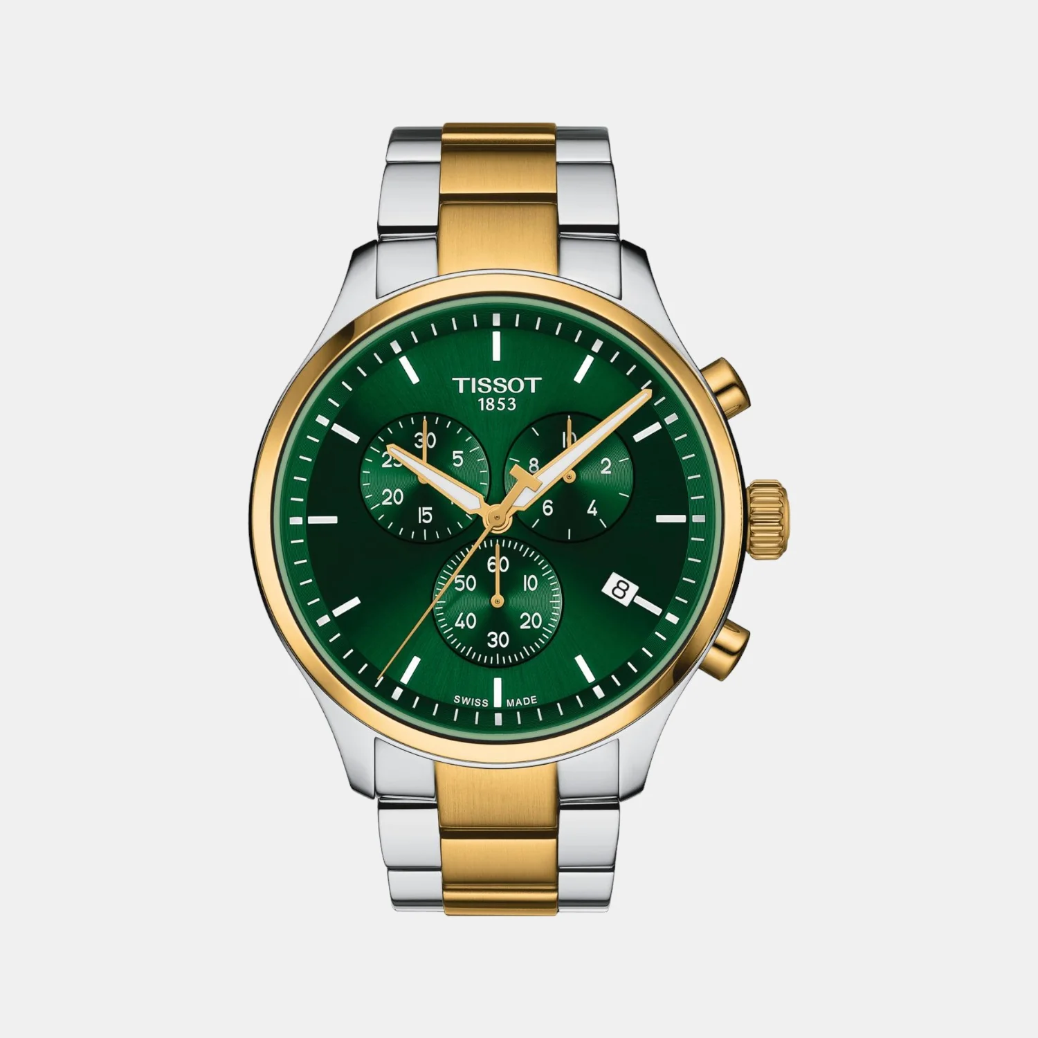 Chrono Xl Classic Men Quartz Green Dial Chronograph Stainless Steel Watch T1166172209100