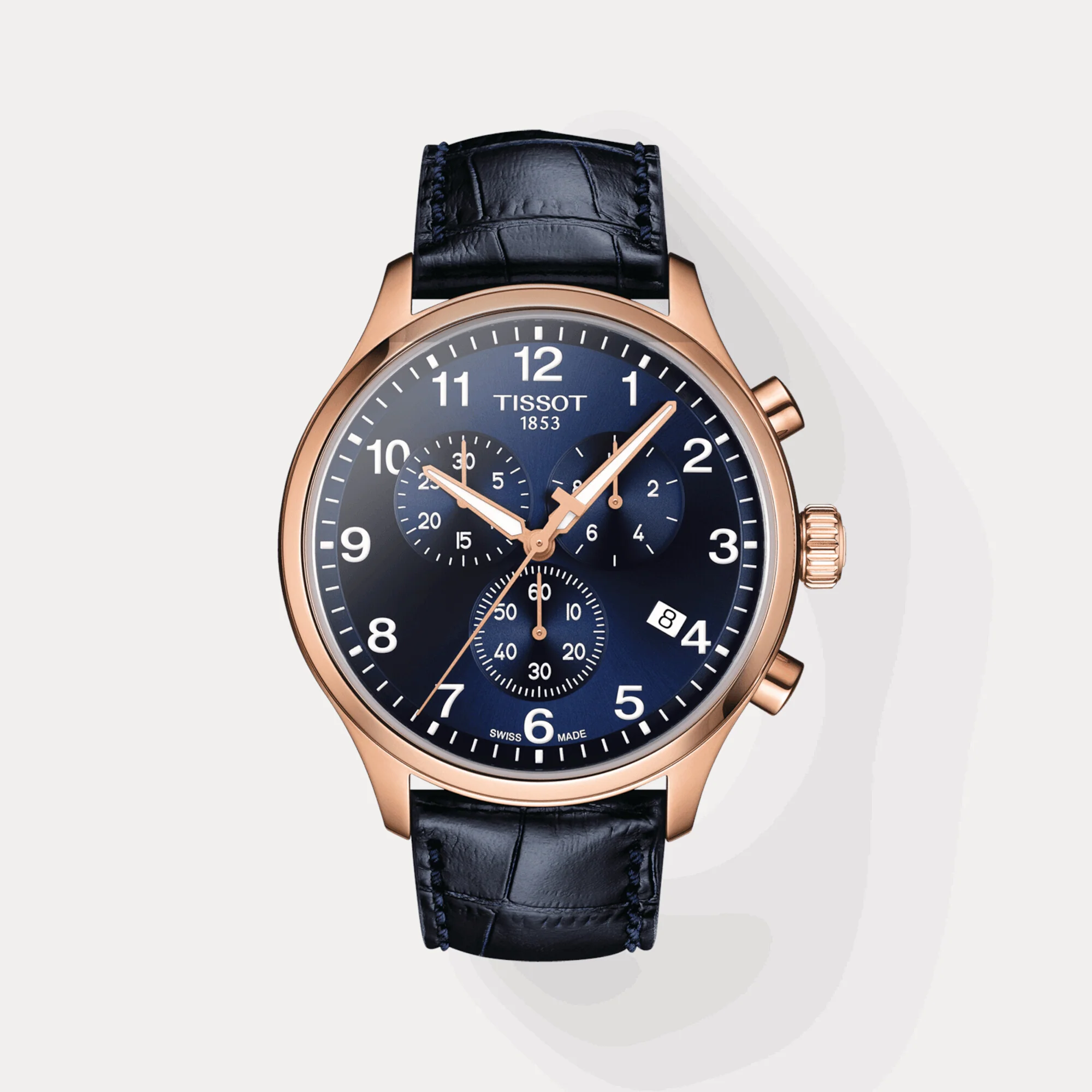 Chrono XL Men Quartz Blue Dial Chronograph Leather Watch T1166173604200 - Image 2