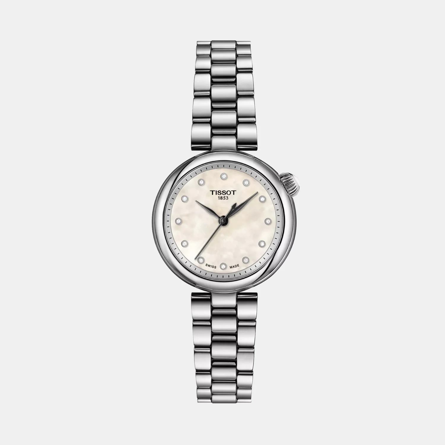 Desir Women Quartz White Mother Of Pearl Dial Analog Stainless Steel Watch T1520101111600