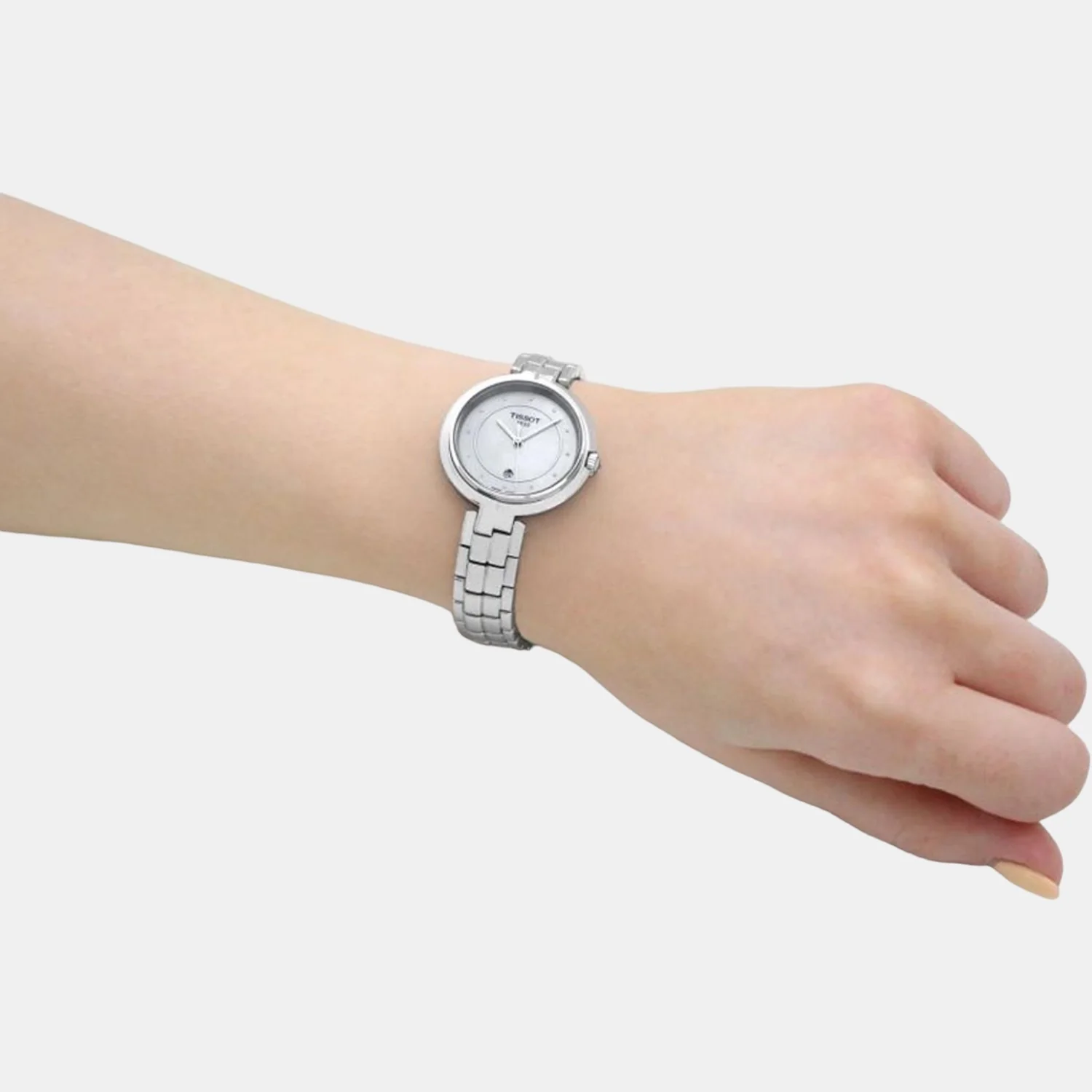 Flamingo Women Quartz White Mother Of Pearl Analog Stainless Steel Watch T0942101111601 - Image 5