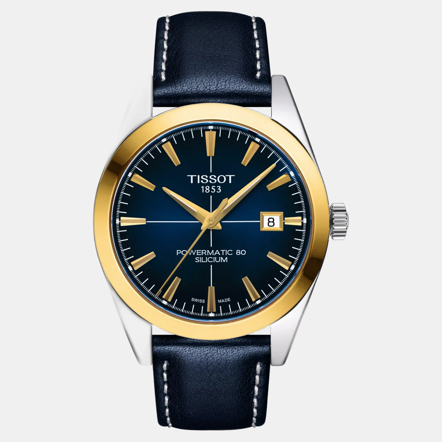 Gentleman Men Automatic Blue Dial Analog Leather Watch T9274074604101 - Image 2