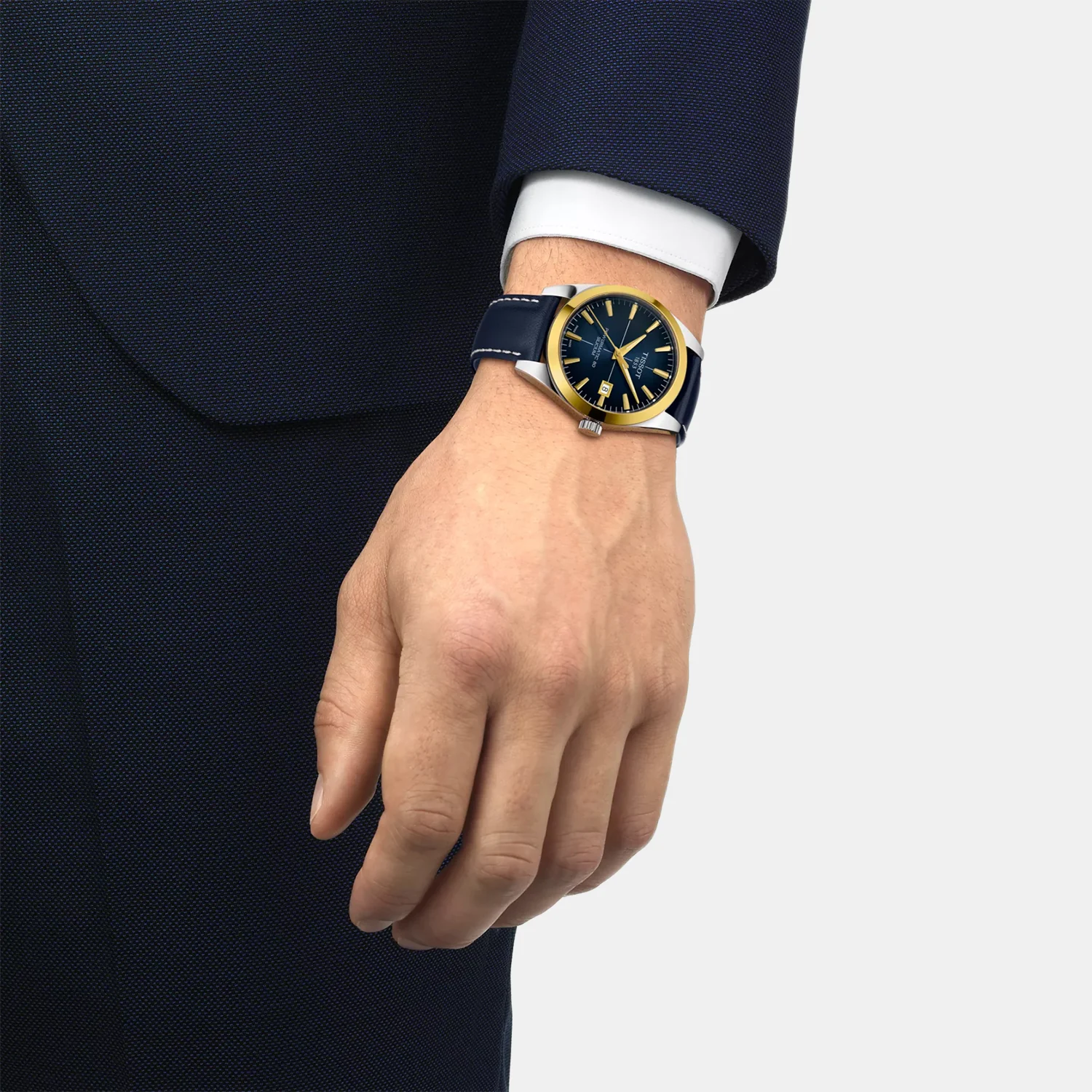 Gentleman Men Automatic Blue Dial Analog Leather Watch T9274074604101 - Image 8