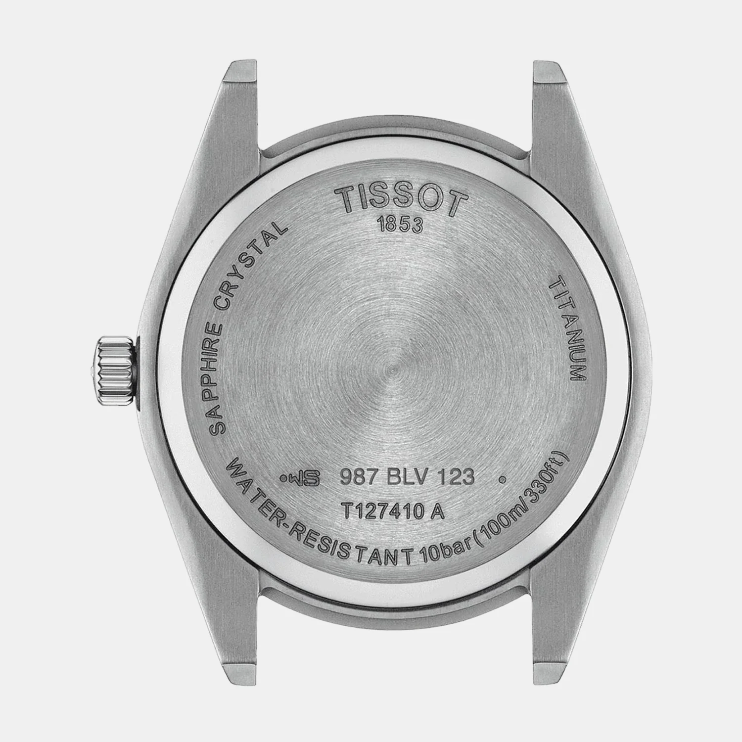 Gentleman Men Quartz Grey Dial Analog Titanium Watch T1274104408100 - Image 2