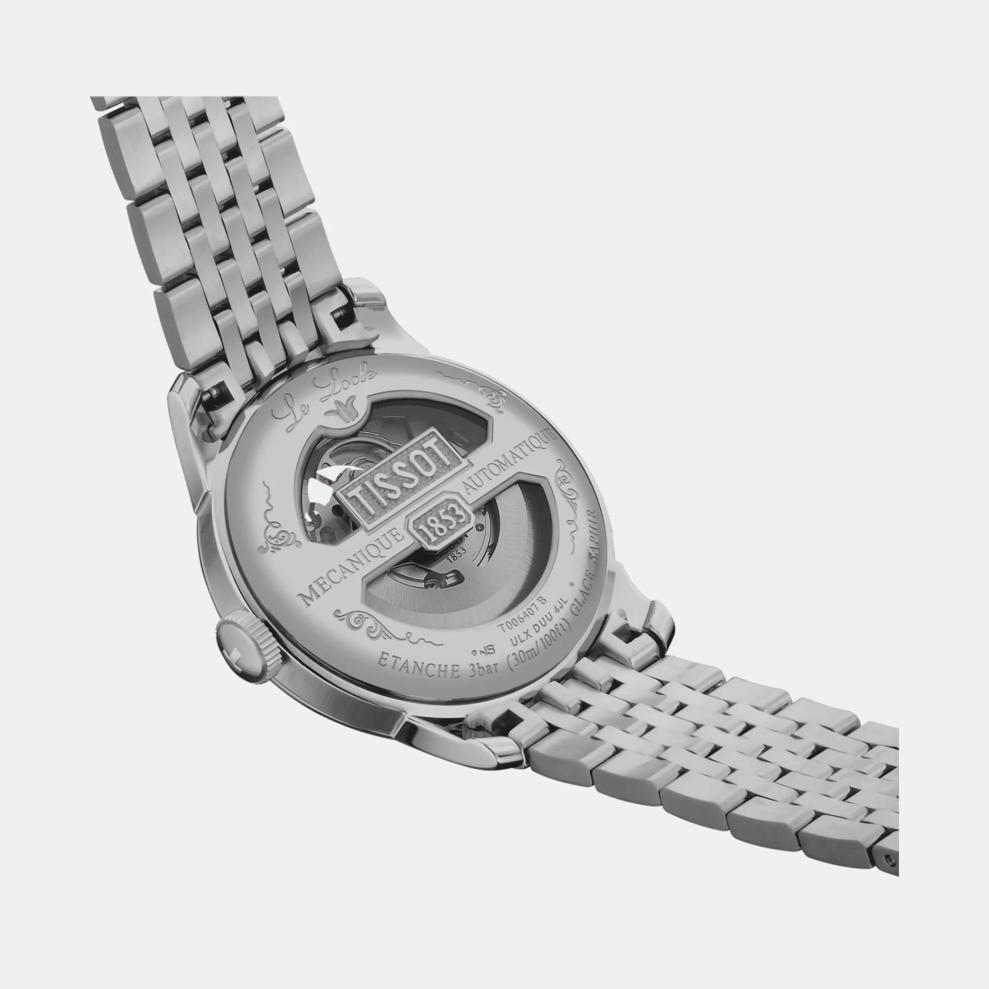 Le Locle 20th Anniversary Men Automatic Silver Dial Analog Stainless Steel Watch T0064071103303 - Image 7