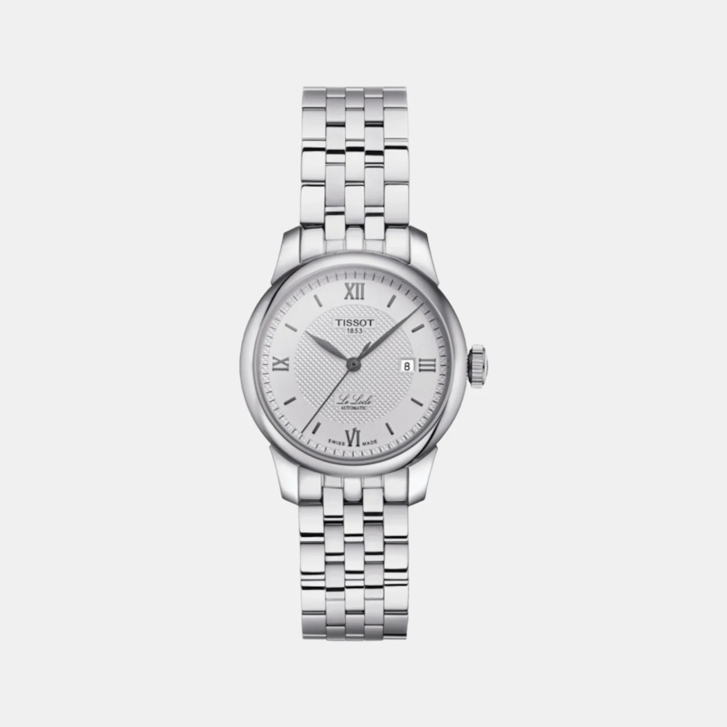 Le Locle Women Automatic Silver Dial Analog Stainless Steel Watch T0062071103800