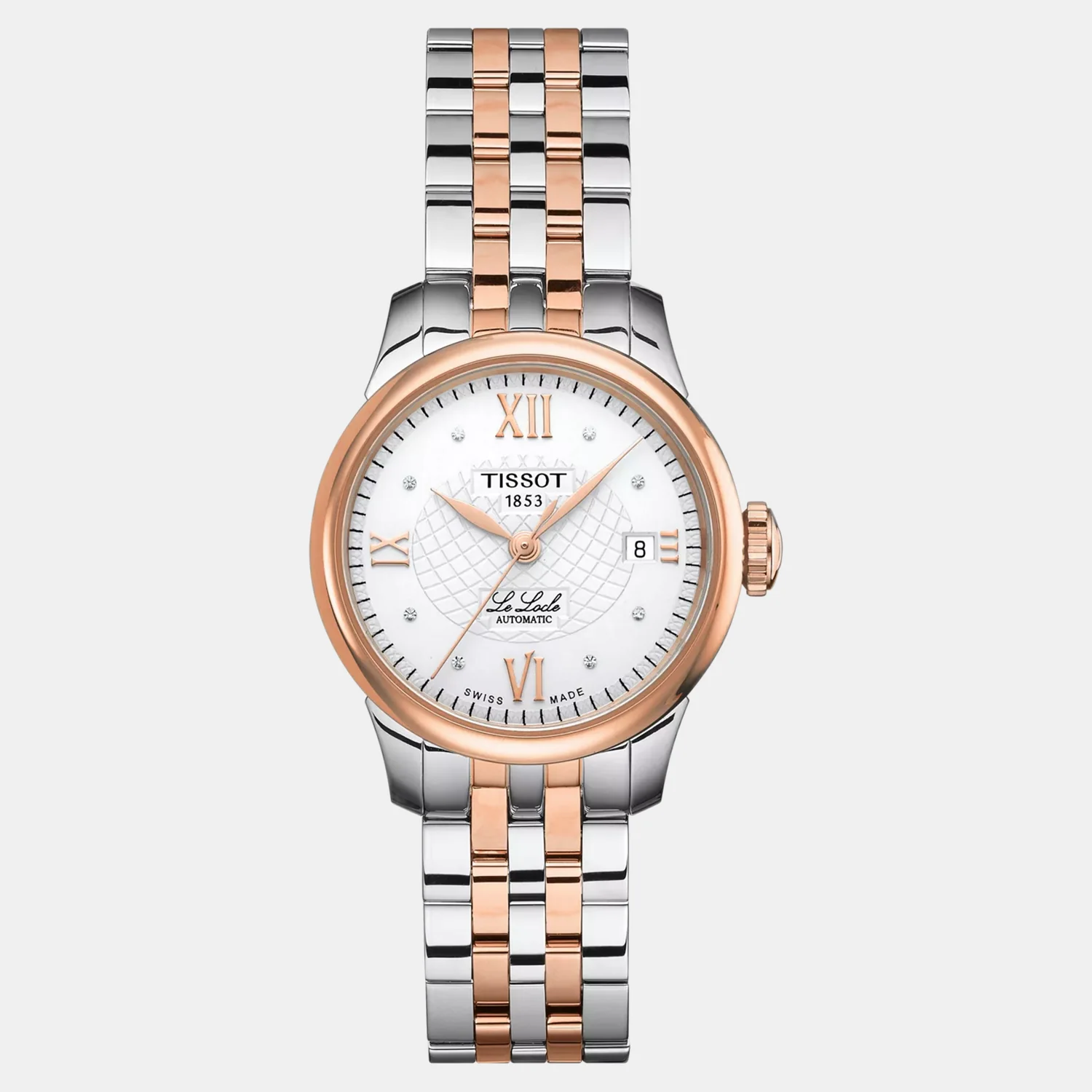 Le Locle Women Automatic Silver Dial Analog Stainless Steel Watch T41218316 - Image 2
