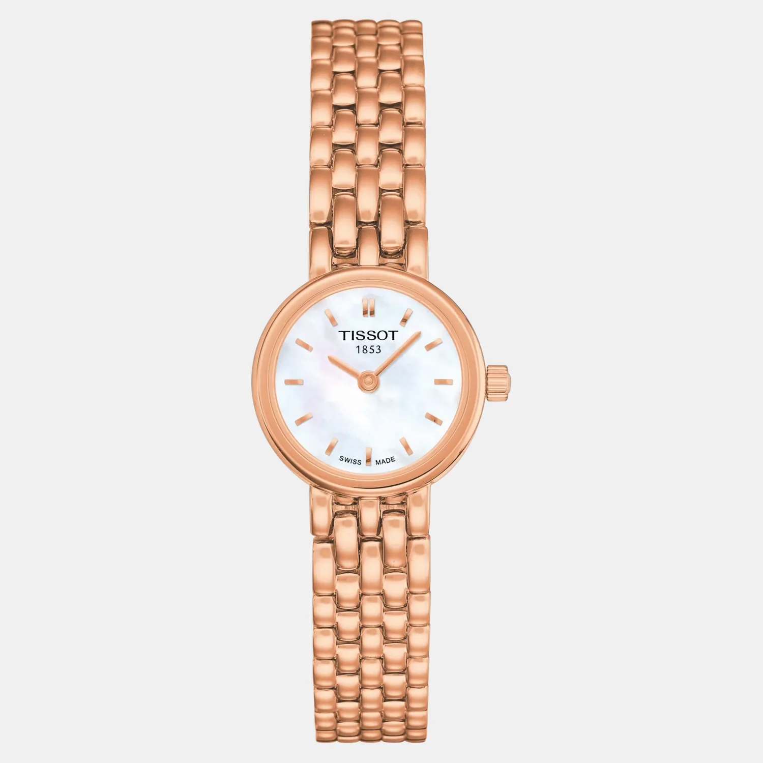 Lovely Women Quartz White Mother Of Pearl Dial Analog Stainless Steel Watch T0580093311100 - Image 6