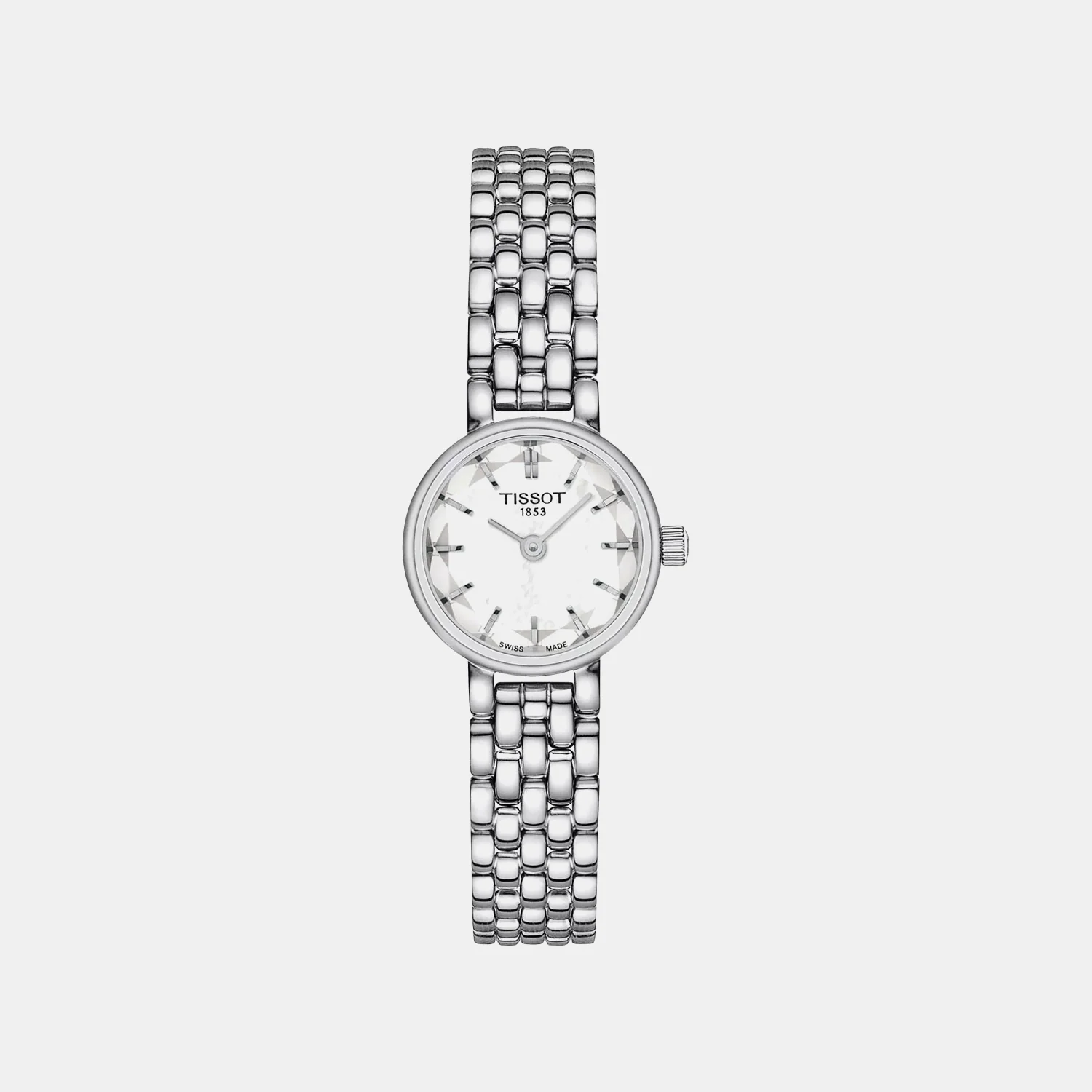Lovely Women Quartz White Mother Of Pearl Dial Analog Stainless Steel Watch T1400091111100