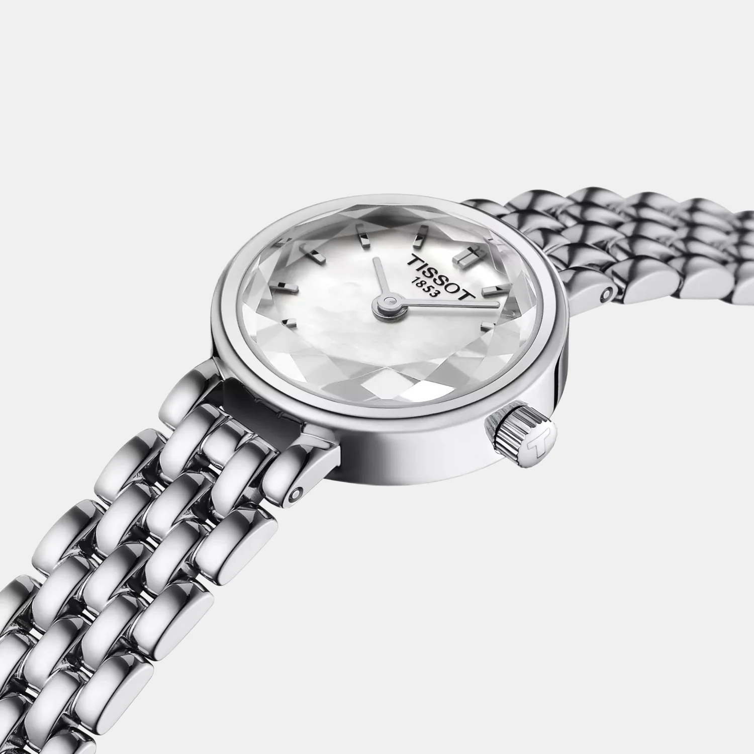 Lovely Women Quartz White Mother Of Pearl Dial Analog Stainless Steel Watch T1400091111100 - Image 4