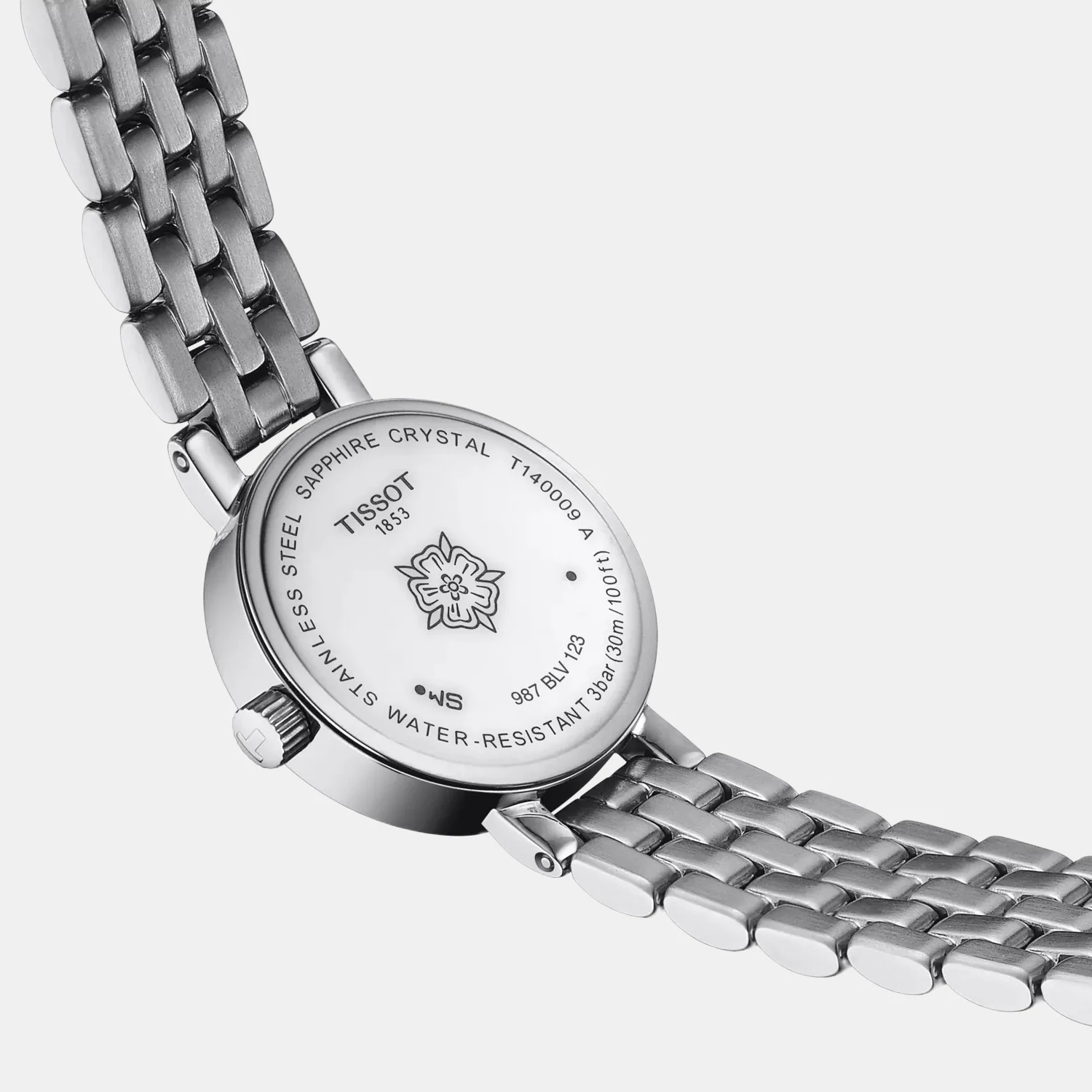Lovely Women Quartz White Mother Of Pearl Dial Analog Stainless Steel Watch T1400091111100 - Image 5