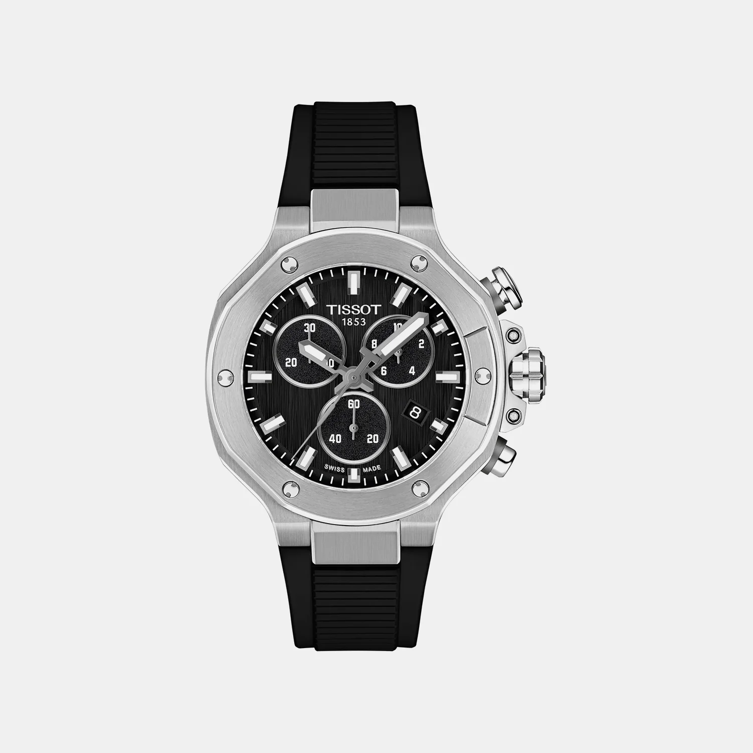 Men Quartz Black Dial Analog Synthetic Watch T1418171705100