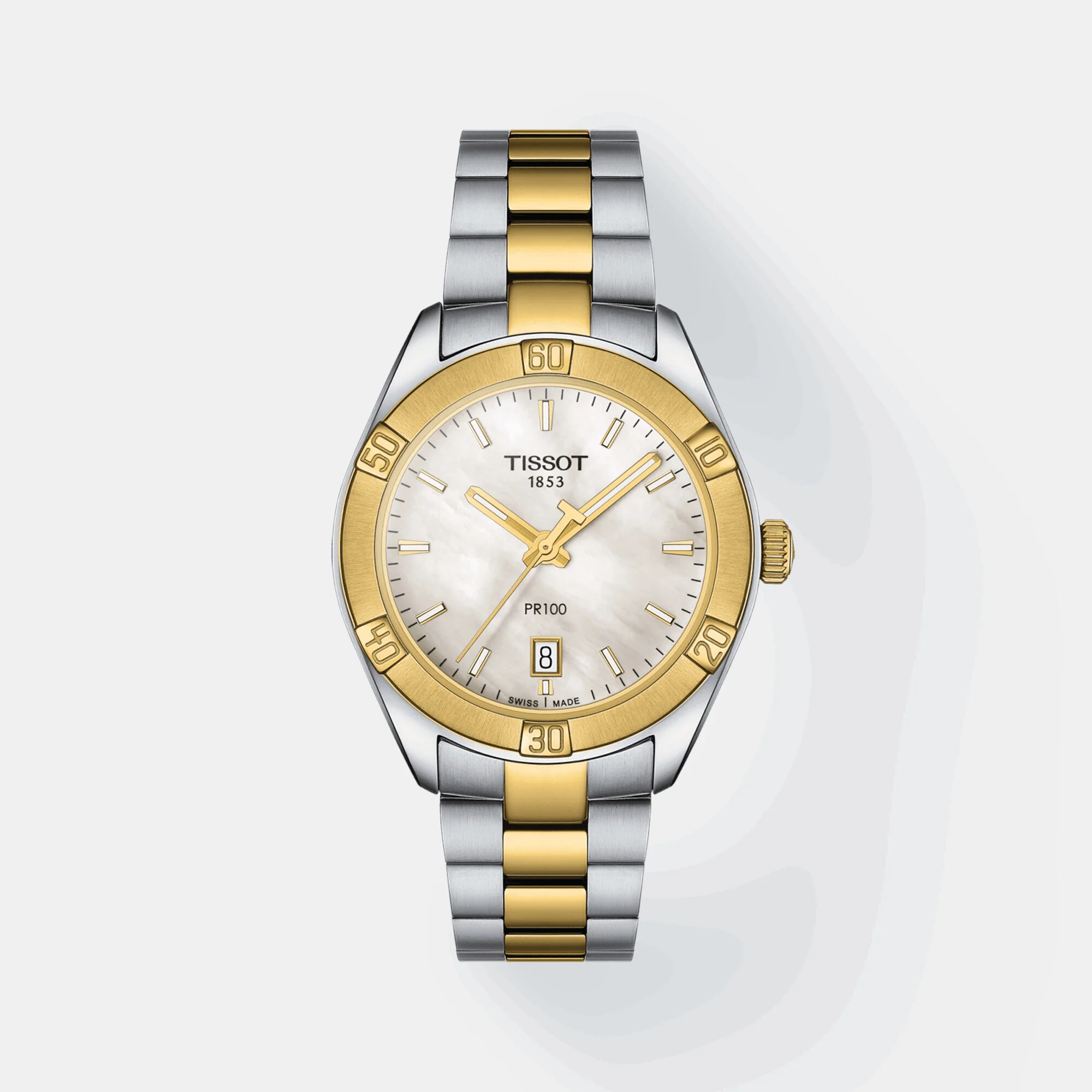 Women Quartz Mother Of Pearl Dial Analog Stainless Steel Watch T1019102211100 - Image 2