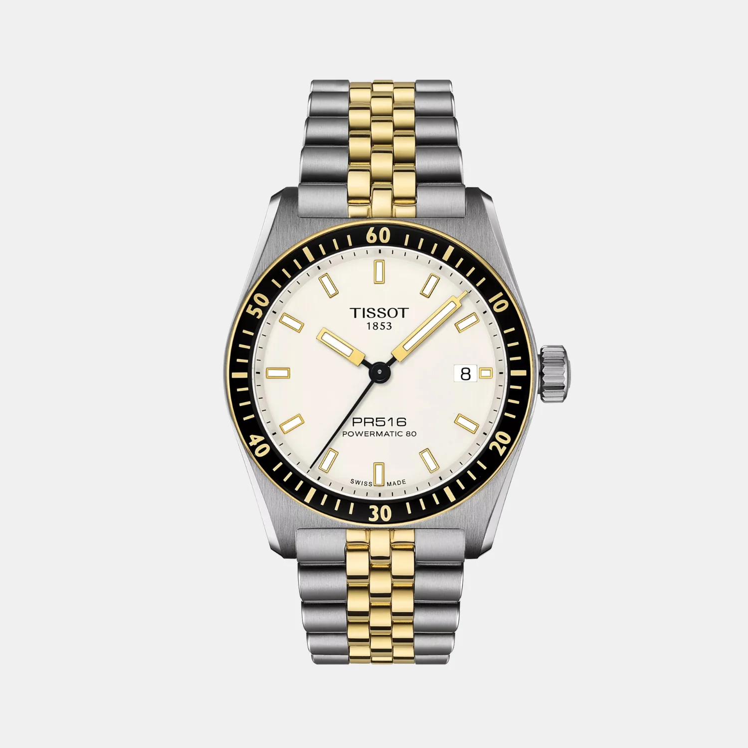 PR 516 Men Automatic White Dial Analog Stainless Steel Watch T1494072201100