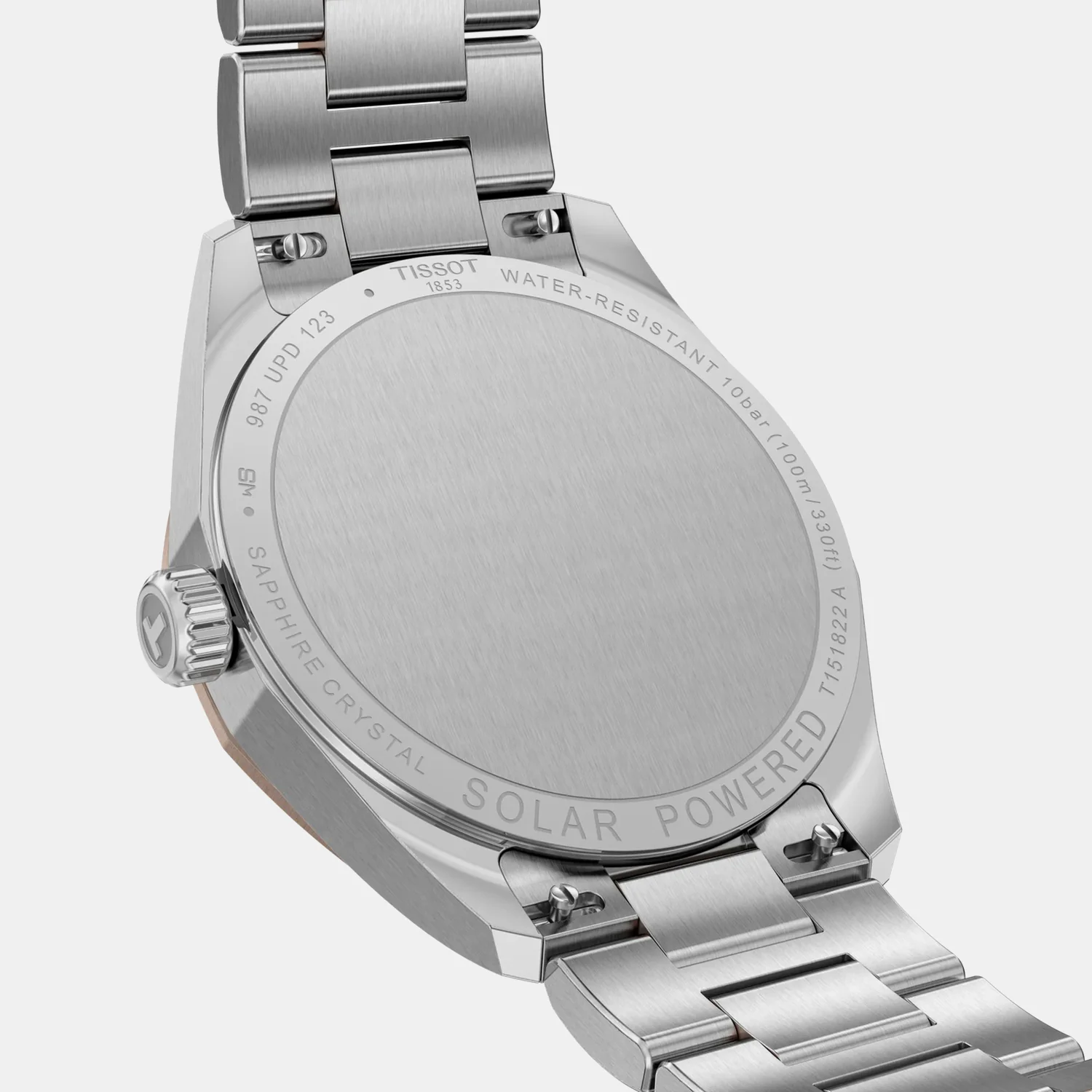 PRC 100 Solar Women White Mother Of Pearl Dial Analog Stainless Steel Watch T1518222211100 - Image 5