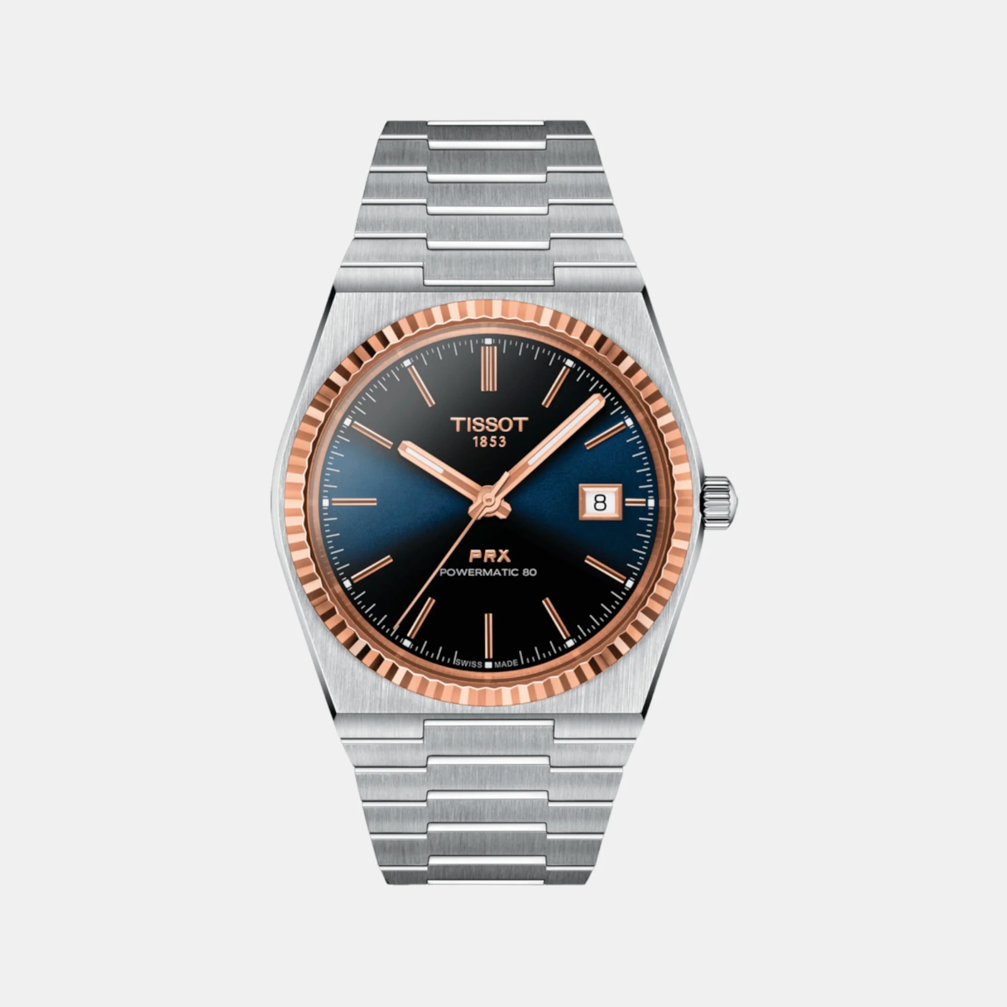 PRX Gold Men Automatic Graded Blue-Black Dial Analog Stainless Steel Watch T9314074104100 - Image 2