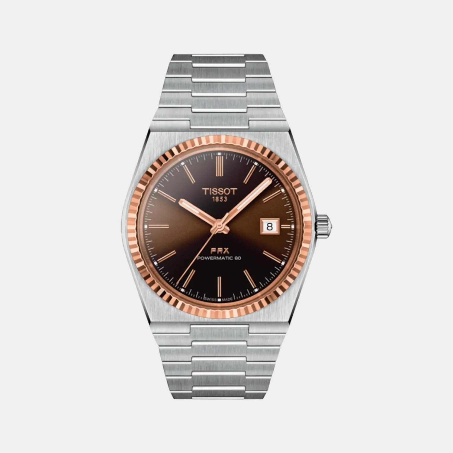 PRX Men Automatic Brown-Black Dial Analog Stainless Steel Watch T9314074129100