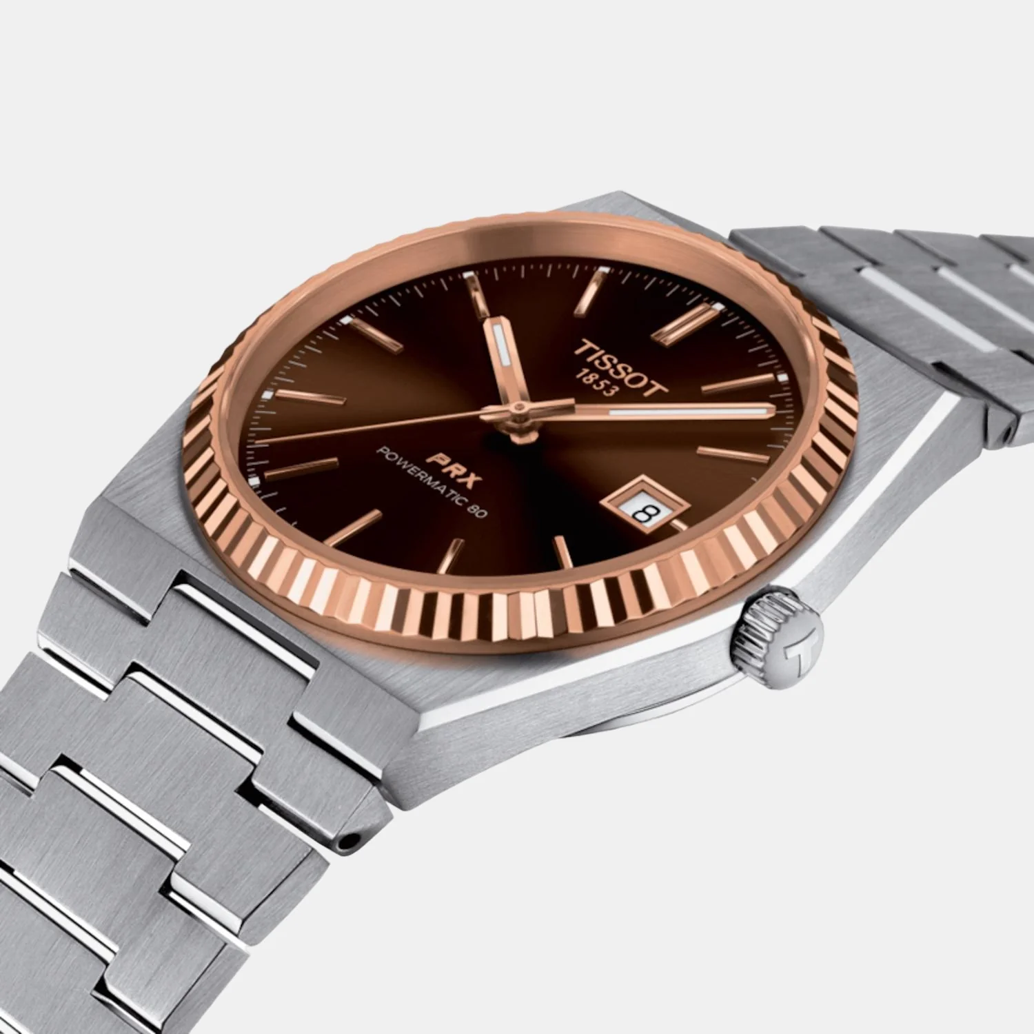 PRX Men Automatic Brown-Black Dial Analog Stainless Steel Watch T9314074129100 - Image 2