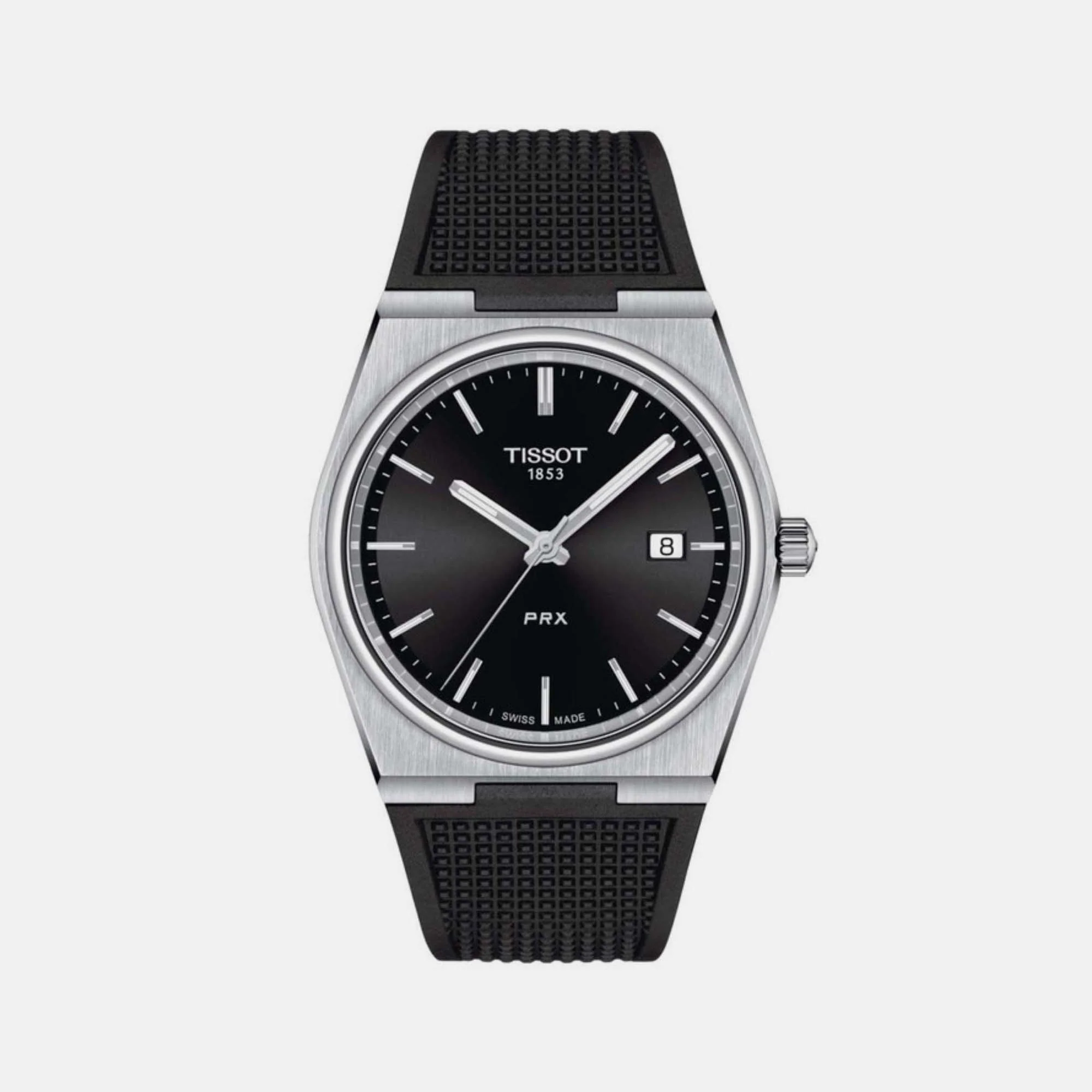 PRX Men Quartz Black Dial Analog Rubber Watch T1374101705100 - Image 2