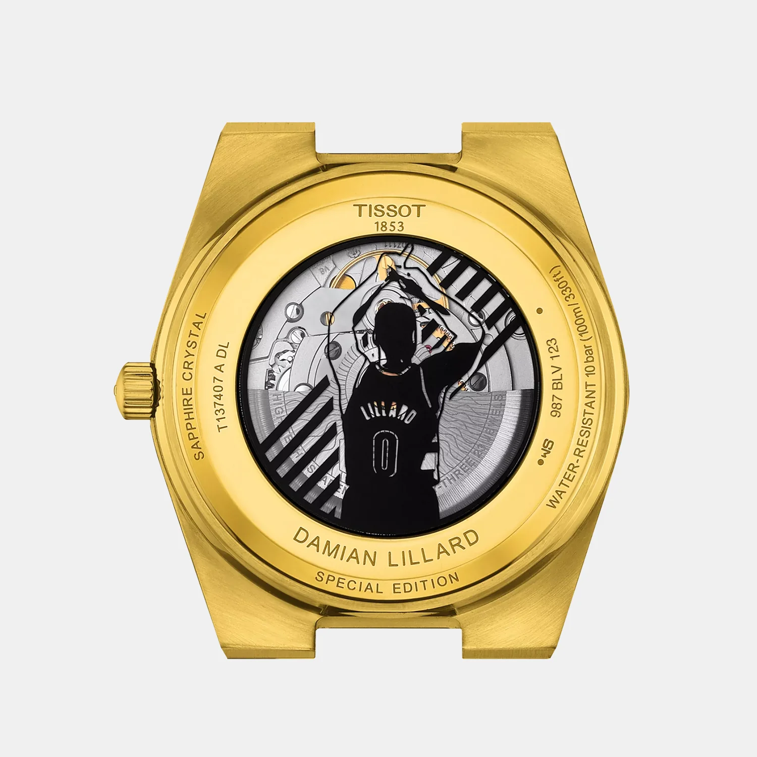 PRX Powermatic 80 Damian Lillard Special Collections Men Automatic Black Dial Analog Stainless Steel Watch T1374073305100 - Image 4