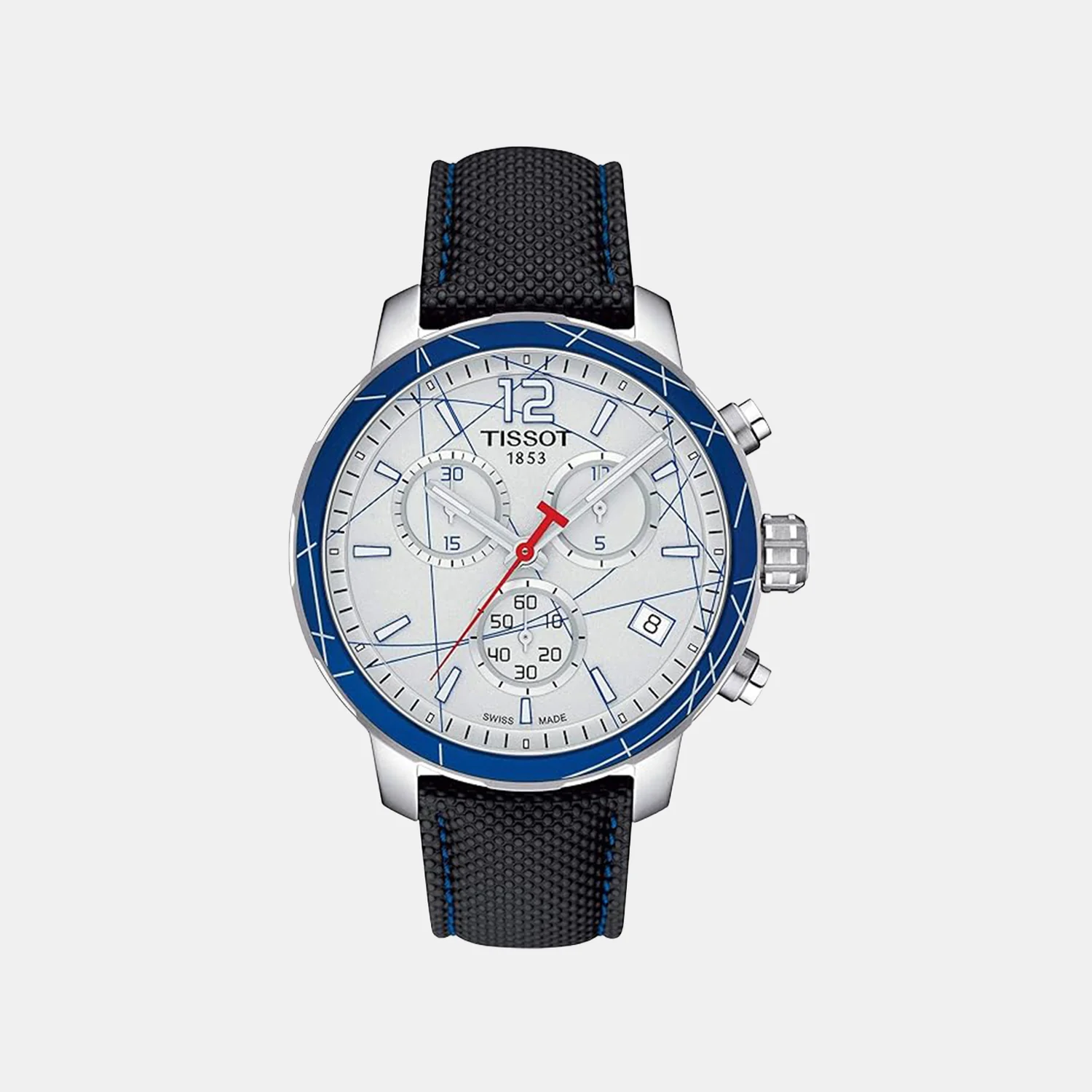 Quickster Ice Hockey Men Quartz White Dial Chronograph Synthetic Watch T0954171703700