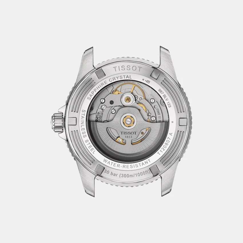 Seastar 1000 Men Automatic Graded Grey-Black Dial Analog Stainless Steel Watch T1208071105100 - Image 4