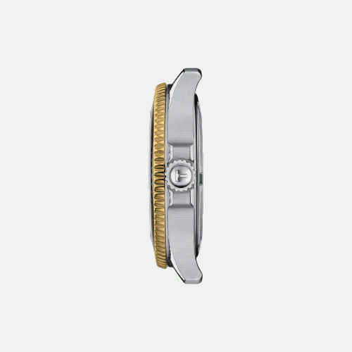 Seastar 1000 Unisex Quartz Black Dial Analog Stainless Steel Watch T1202102205100 - Image 4