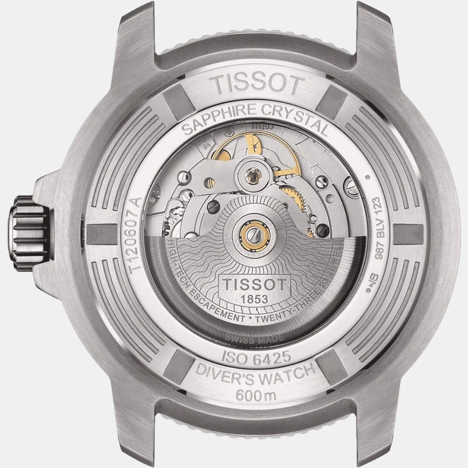 Seastar 2000 Men Automatic Graded Grey-Black Dial Analog Rubber Watch T1206071744101 - Image 2