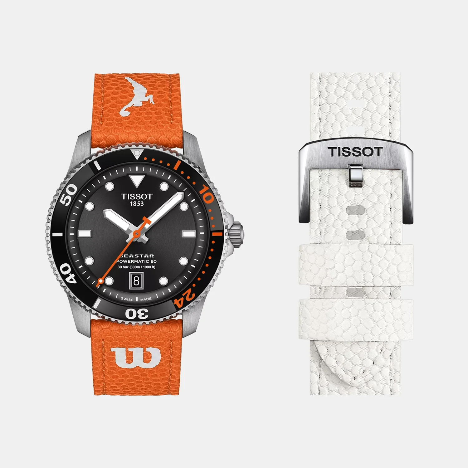 Seastar Wilson WNBA Men Automatic Black Dial Analog Leather Watch T1208071705100 - Image 4