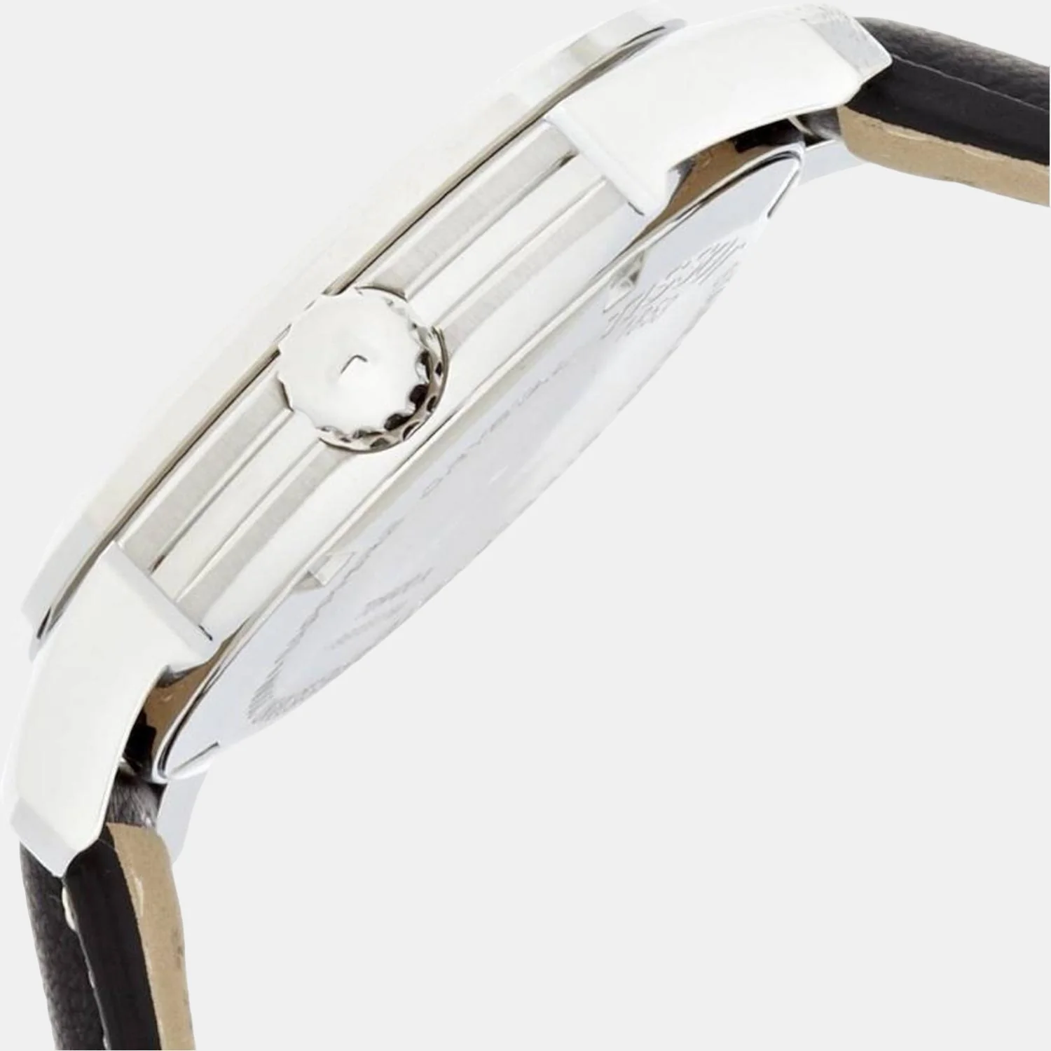 Men Black Analog Leather Watch T0144101605700 - Image 2