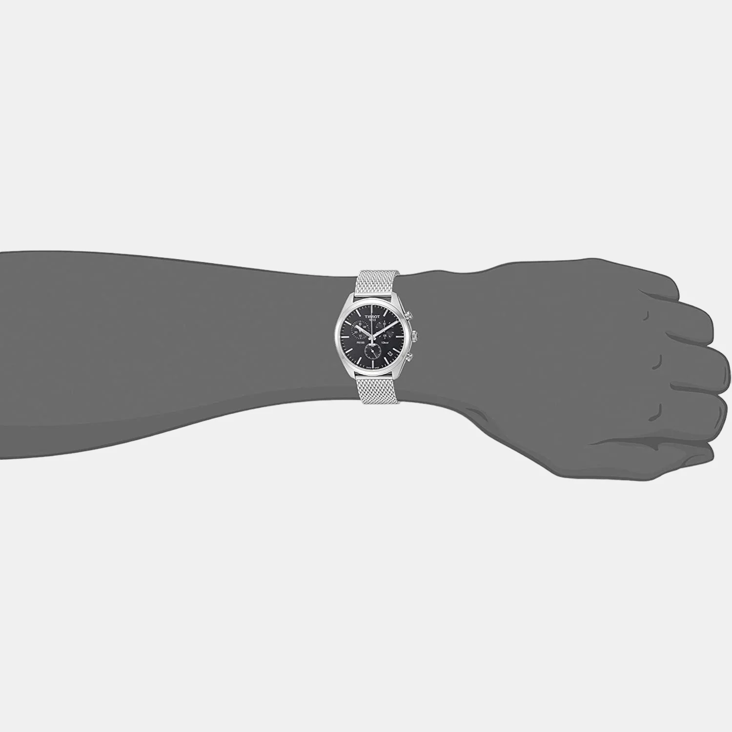 PR 100 Men Chronograph Stainless Steel Watch T1014171105101 - Image 4