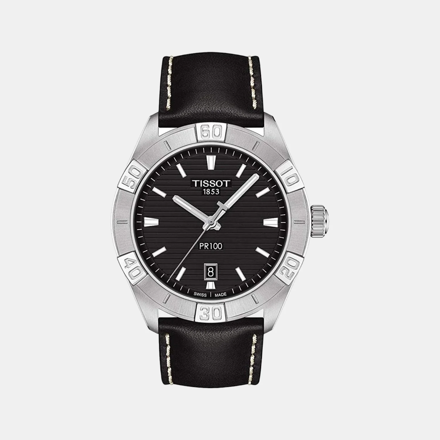 PR 100 Men Analog Leather Watch T1016101605100