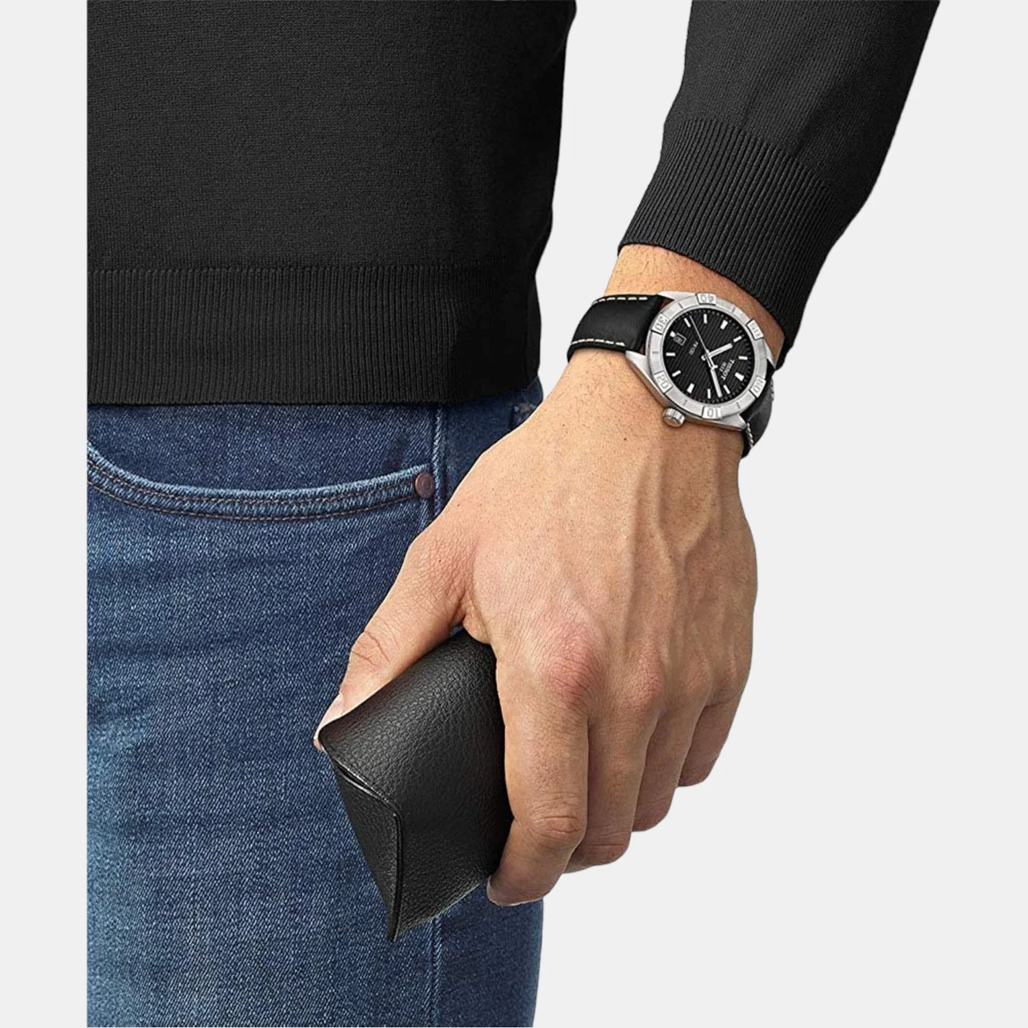 PR 100 Men Analog Leather Watch T1016101605100 - Image 4