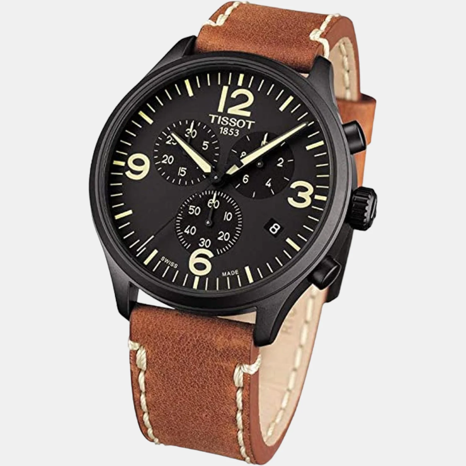 Chrono Xl Men Leather Watch T1166173605700 - Image 3