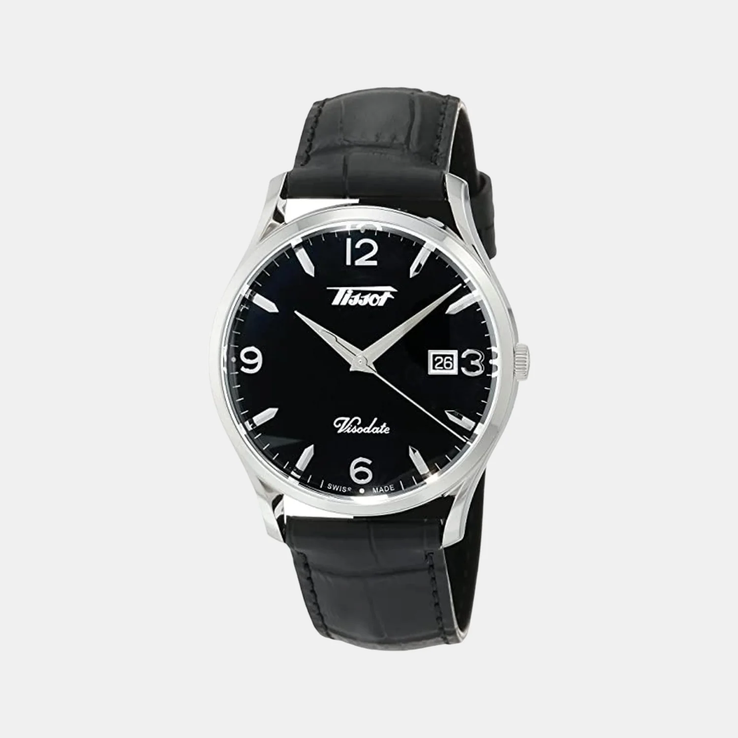 Heritage Visodate Men Analog Leather Watch T1184101605700