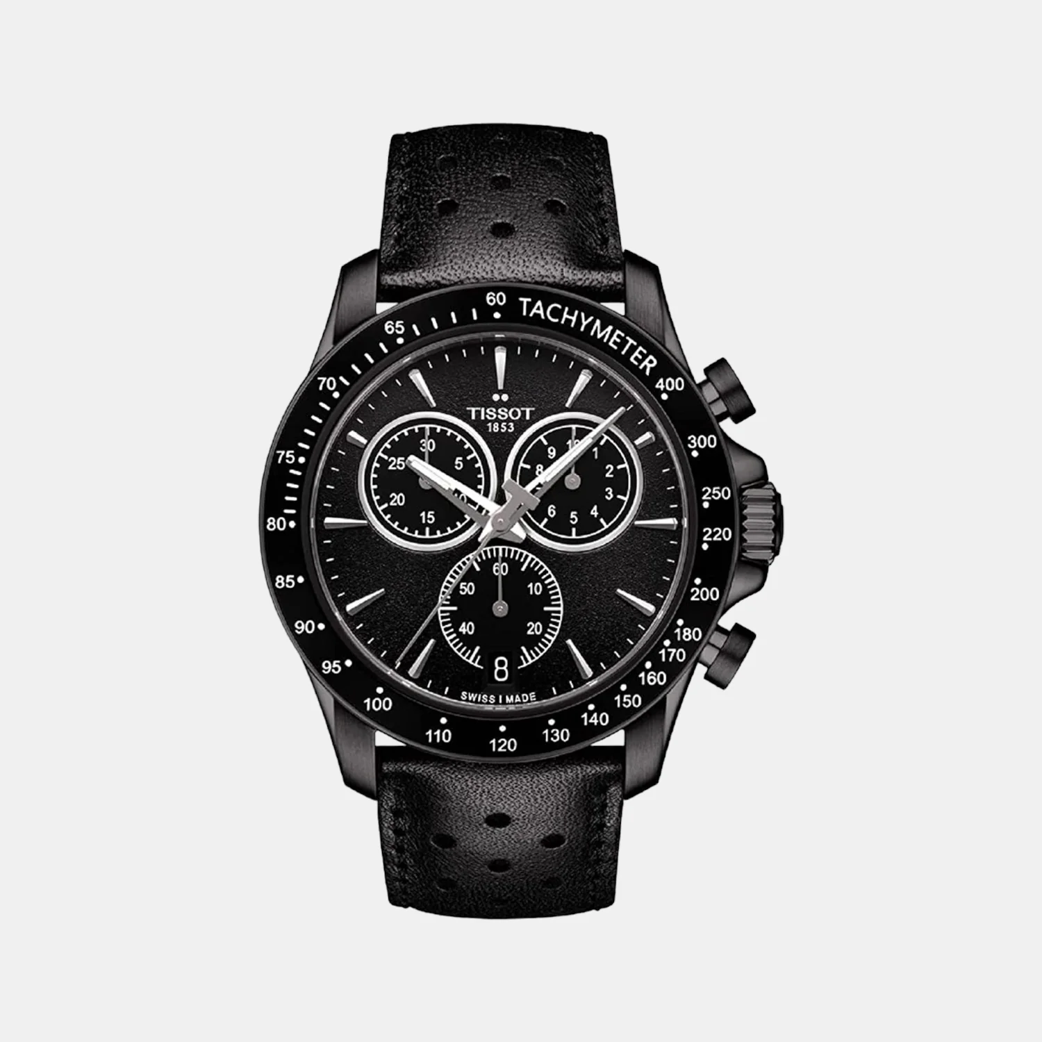 V8 Quartz Men Chronograph Leather Watch T1064173605100