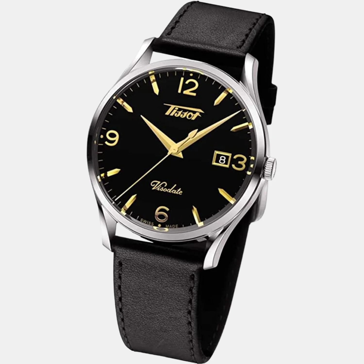 Heritage Visodate Men Analog Leather Watch T1184101605701 - Image 2