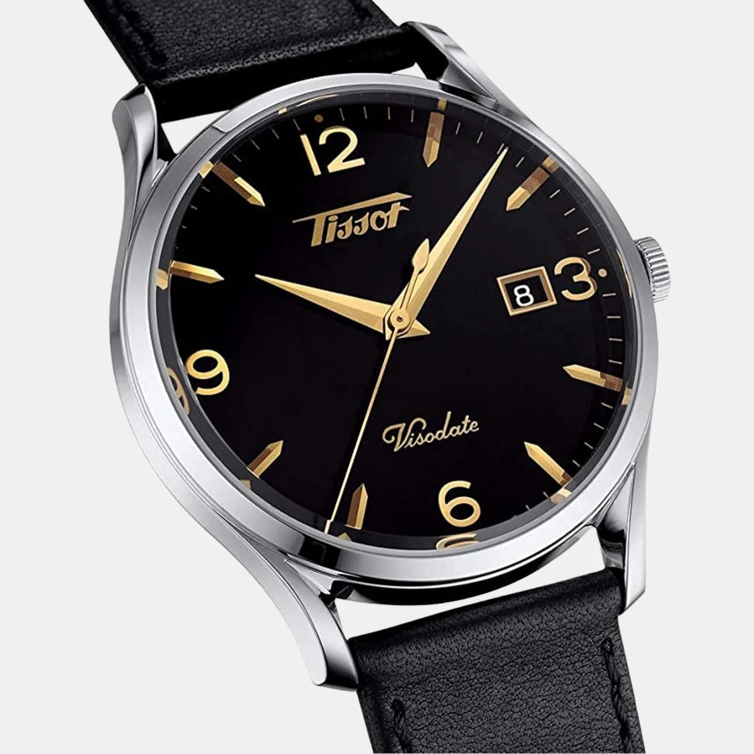 Heritage Visodate Men Analog Leather Watch T1184101605701 - Image 3