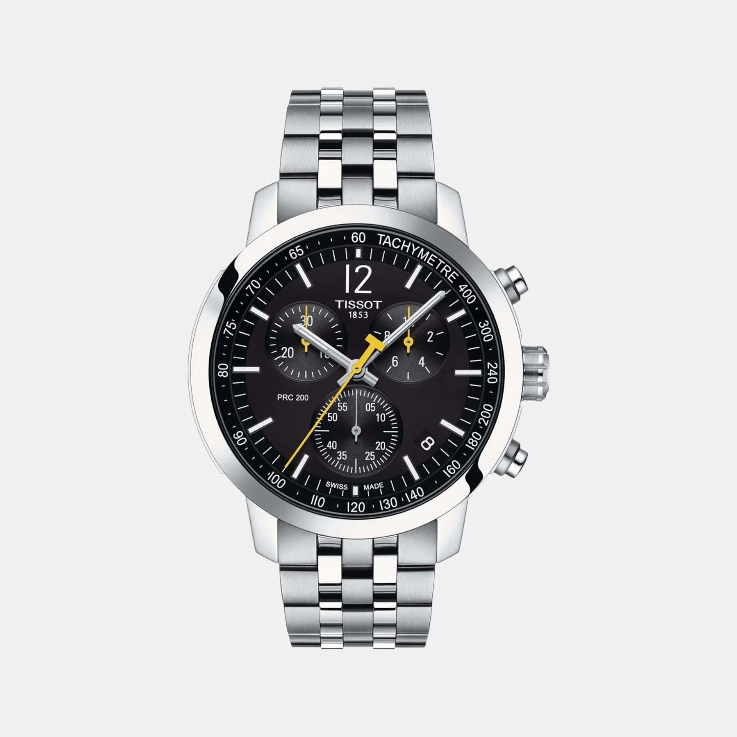 PRC 200 Men Quartz Black Dial Chronograph Stainless Steel Watch T1144171105700
