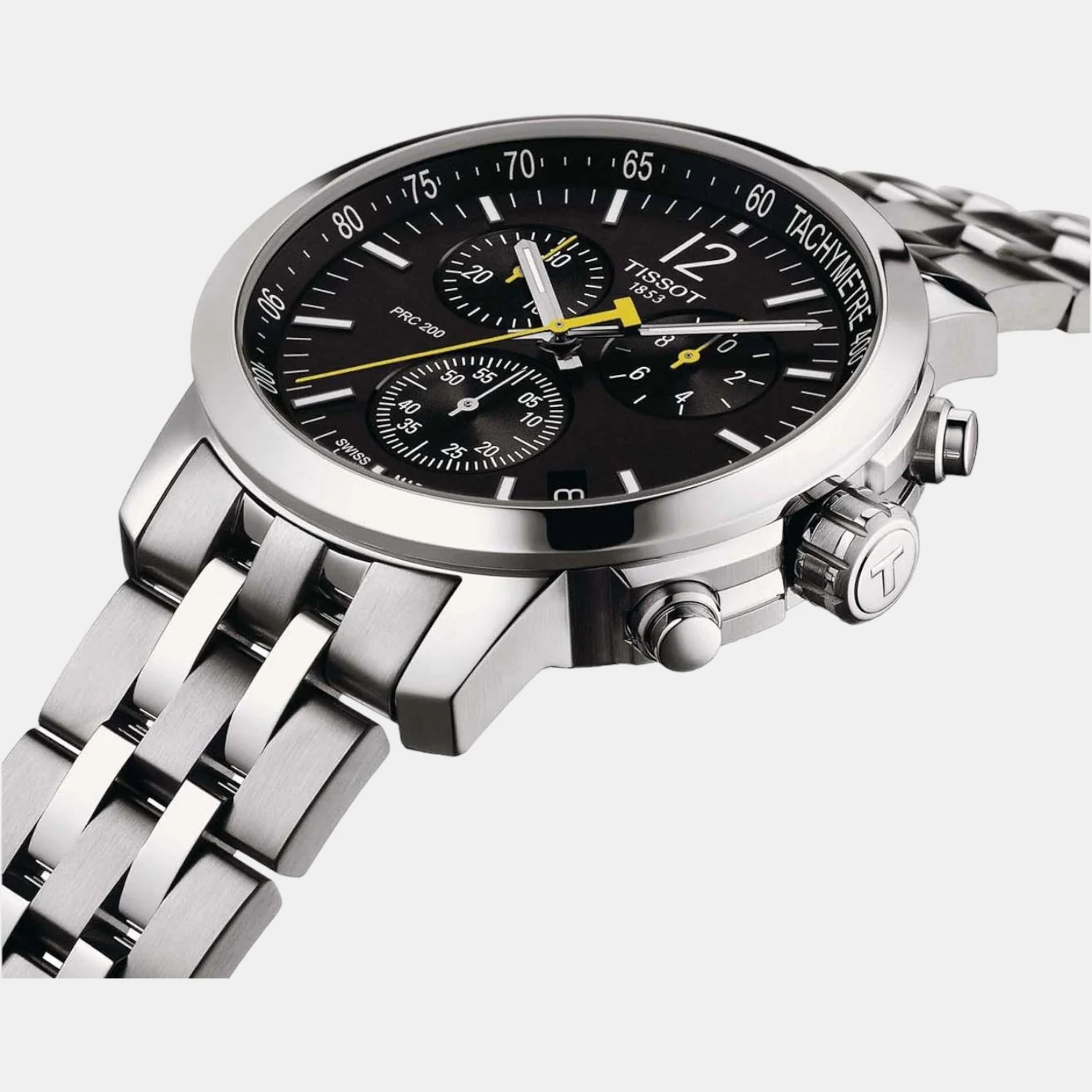 PRC 200 Men Quartz Black Dial Chronograph Stainless Steel Watch T1144171105700 - Image 3