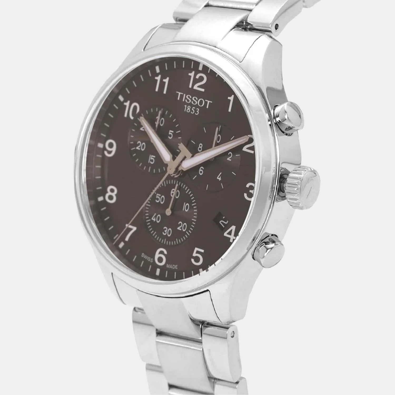 Tissot XL Men Quartz Black Dial Chronograph Stainless Steel Watch T1166171105701 - Image 3