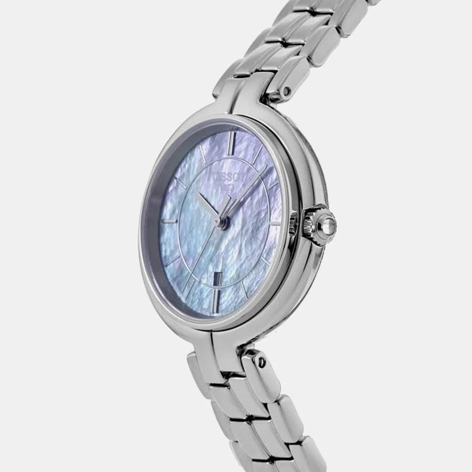 Flamingo Women Quartz Blue Dial Analog Stainless Steel Watch T0942101112100 - Image 3